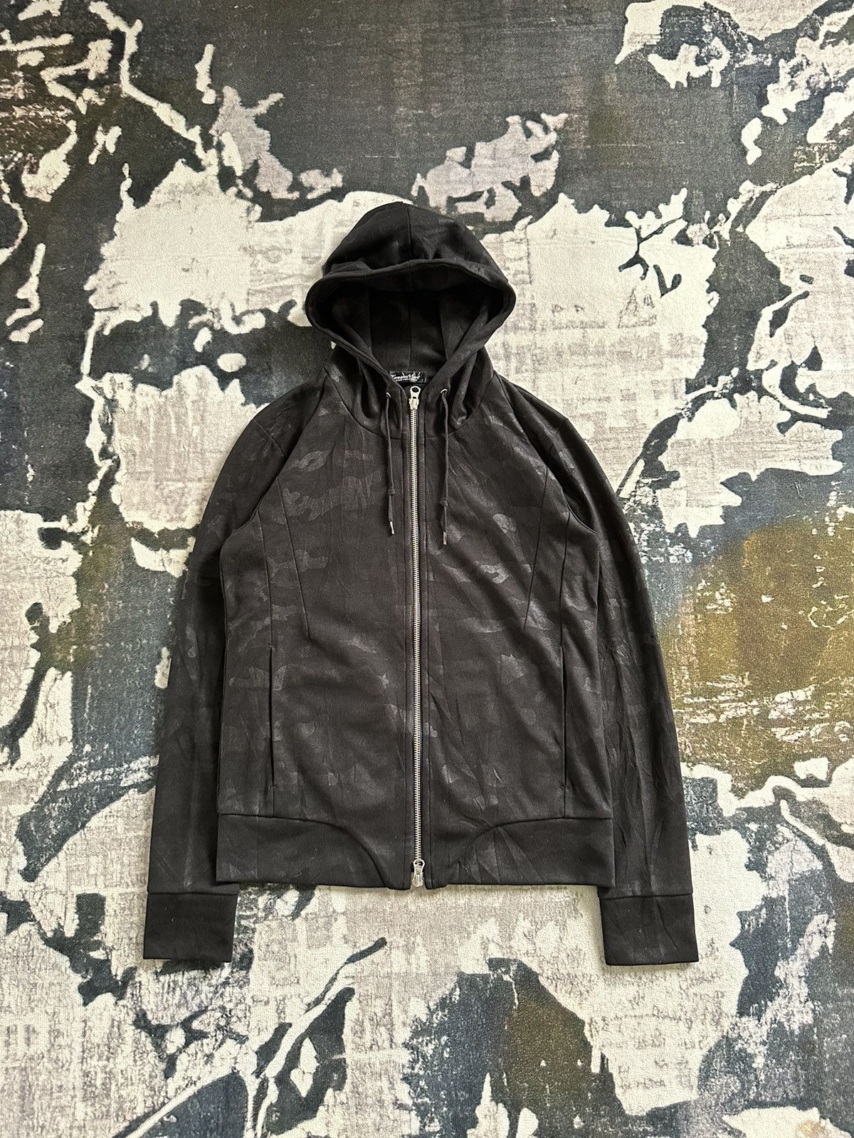 mxxshopTORNADO MART zip design hoodie black
