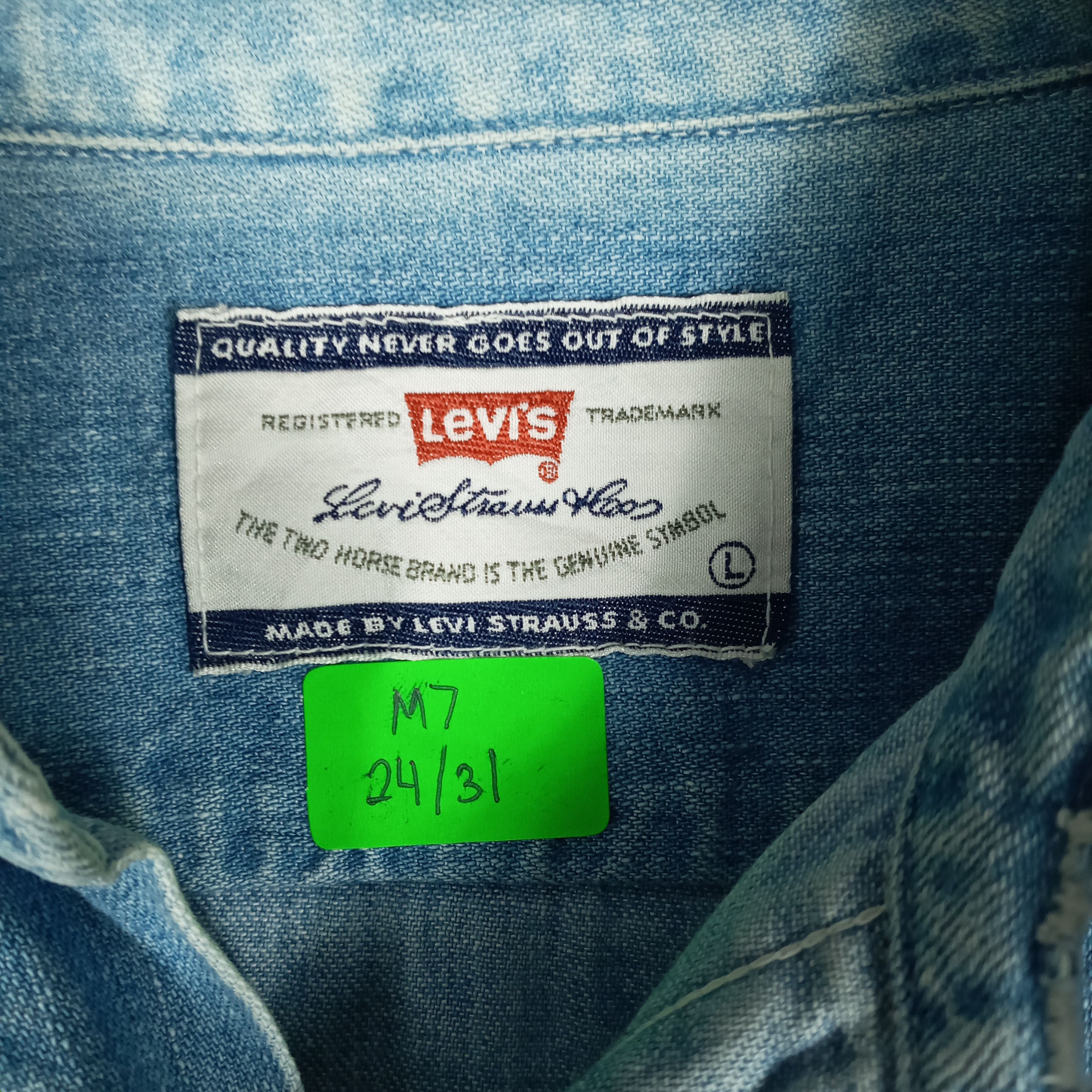 Levi's × Vintage Vintage Levis Western Cowboy Styles Buttons Shirt Size US L / EU 52-54 / 3 - 8 Thumbnail