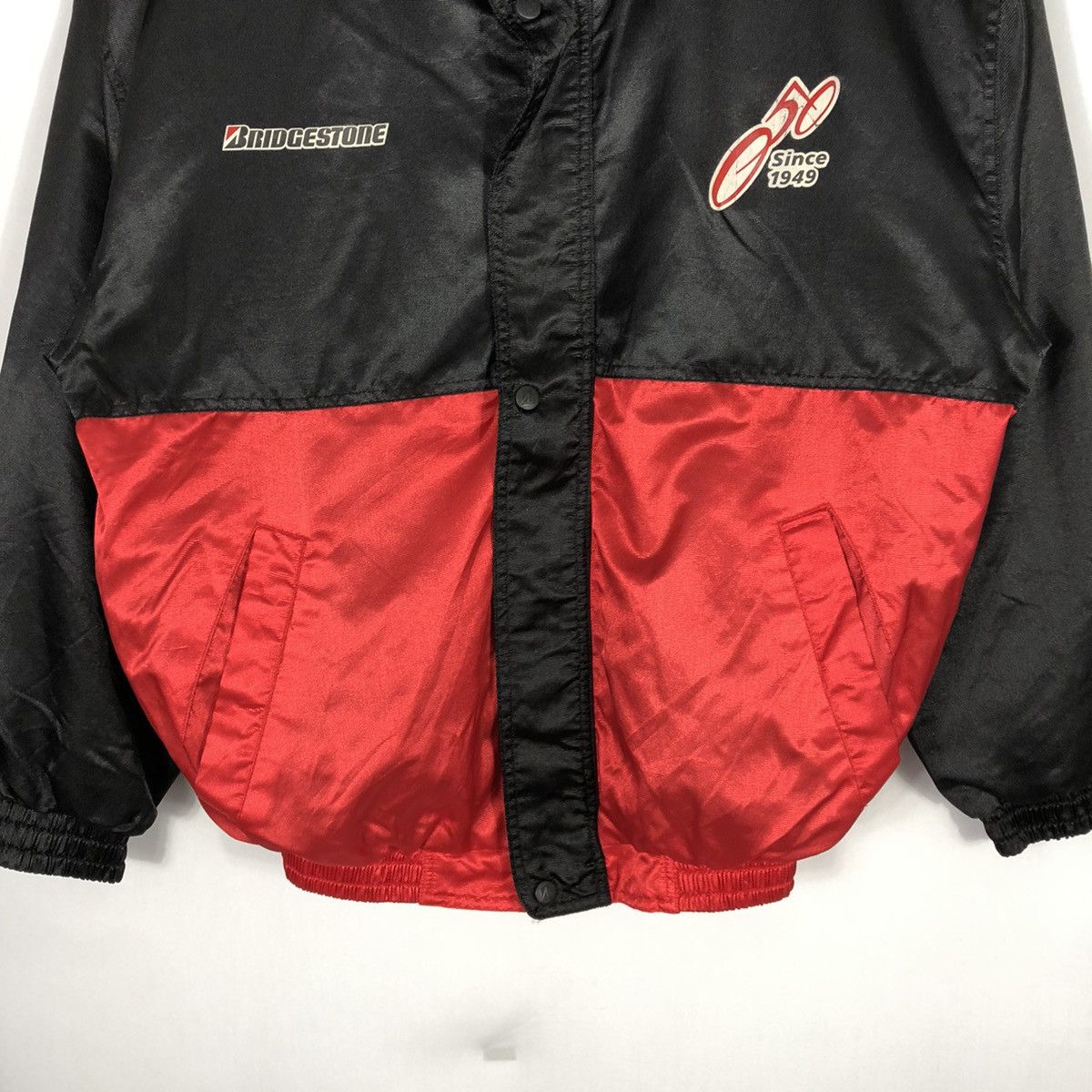 Japanese Brand × Sports Specialties Vintage Bridgestone 50 Anniversary Big Print Light Jacket Size US L / EU 52-54 / 3 - 5 Thumbnail