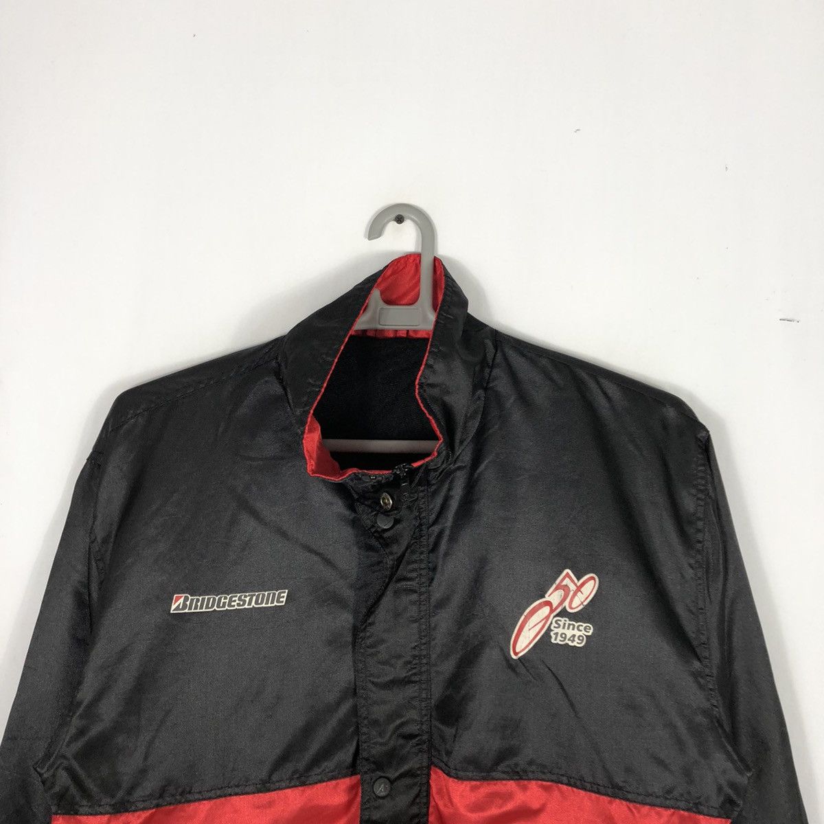 Japanese Brand × Sports Specialties Vintage Bridgestone 50 Anniversary Big Print Light Jacket Size US L / EU 52-54 / 3 - 4 Thumbnail