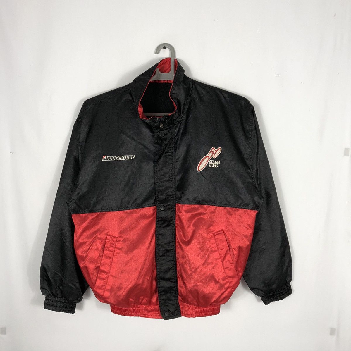 Japanese Brand × Sports Specialties Vintage Bridgestone 50 Anniversary Big Print Light Jacket Size US L / EU 52-54 / 3 - 3 Thumbnail