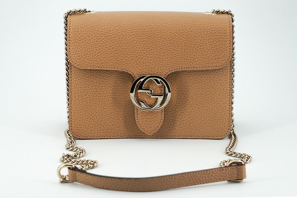 Gucci Gucci Beige Calf Leather Dollar Shoulder Bag Grailed