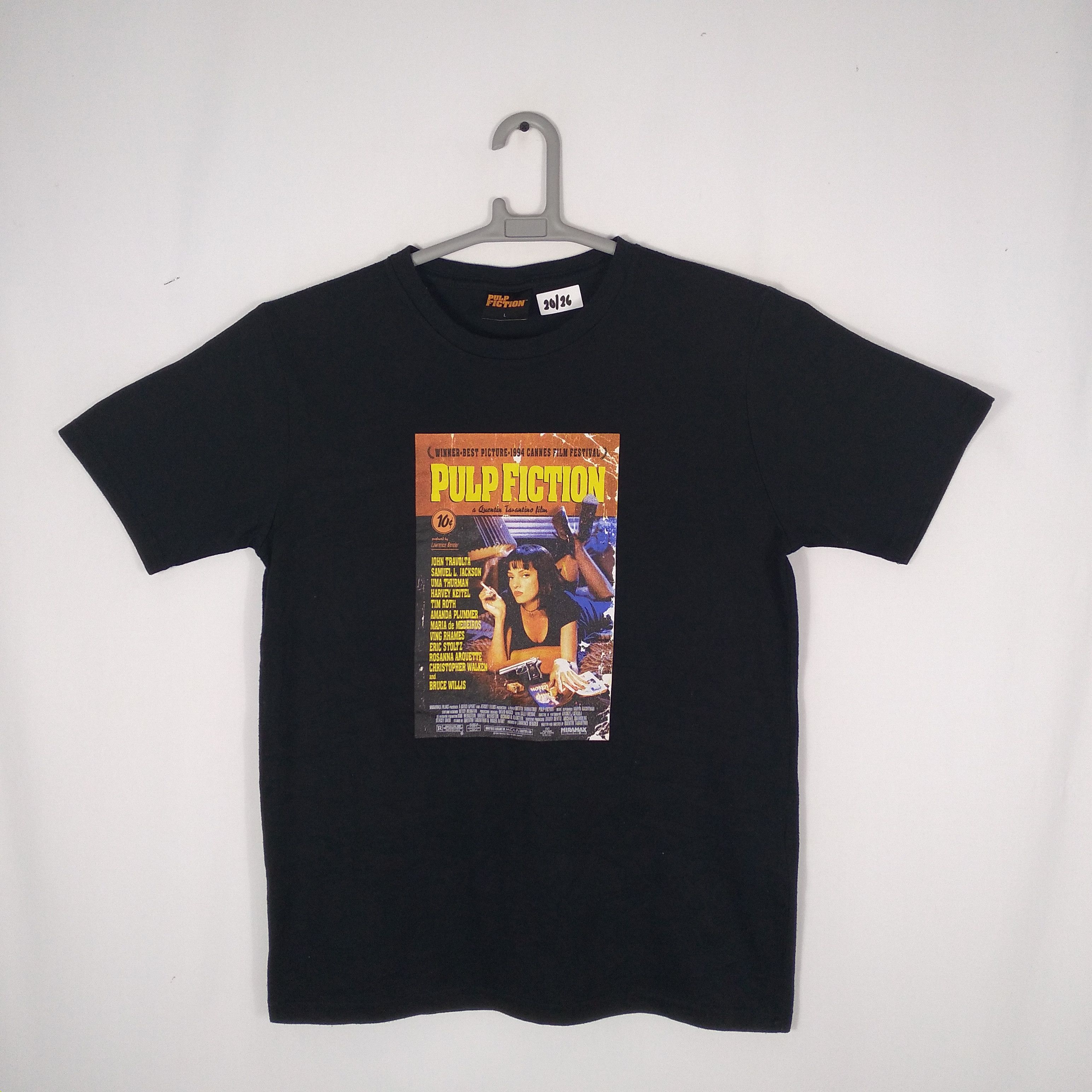Vintage 🔥OG🔥Rare🔥Pulp Fiction Crime Thriller Movie Promo Tee Size US M / EU 48-50 / 2 - 1 Thumbnail