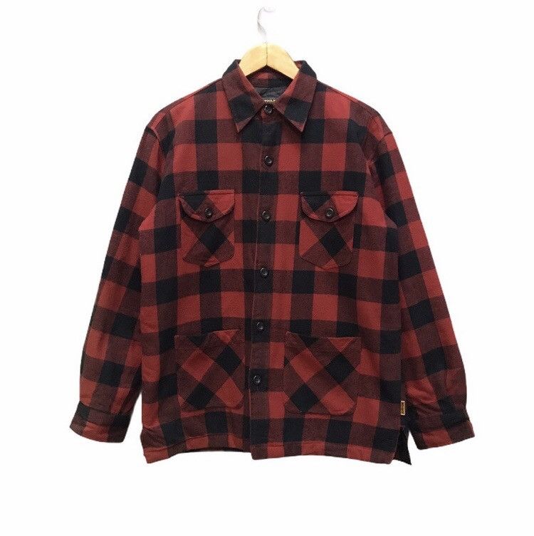 Flannel × Wood Wood × Woolrich Woolen Mills Woolrich flannel button up jacket four pocket tartan Size US M / EU 48-50 / 2 - 1 Thumbnail