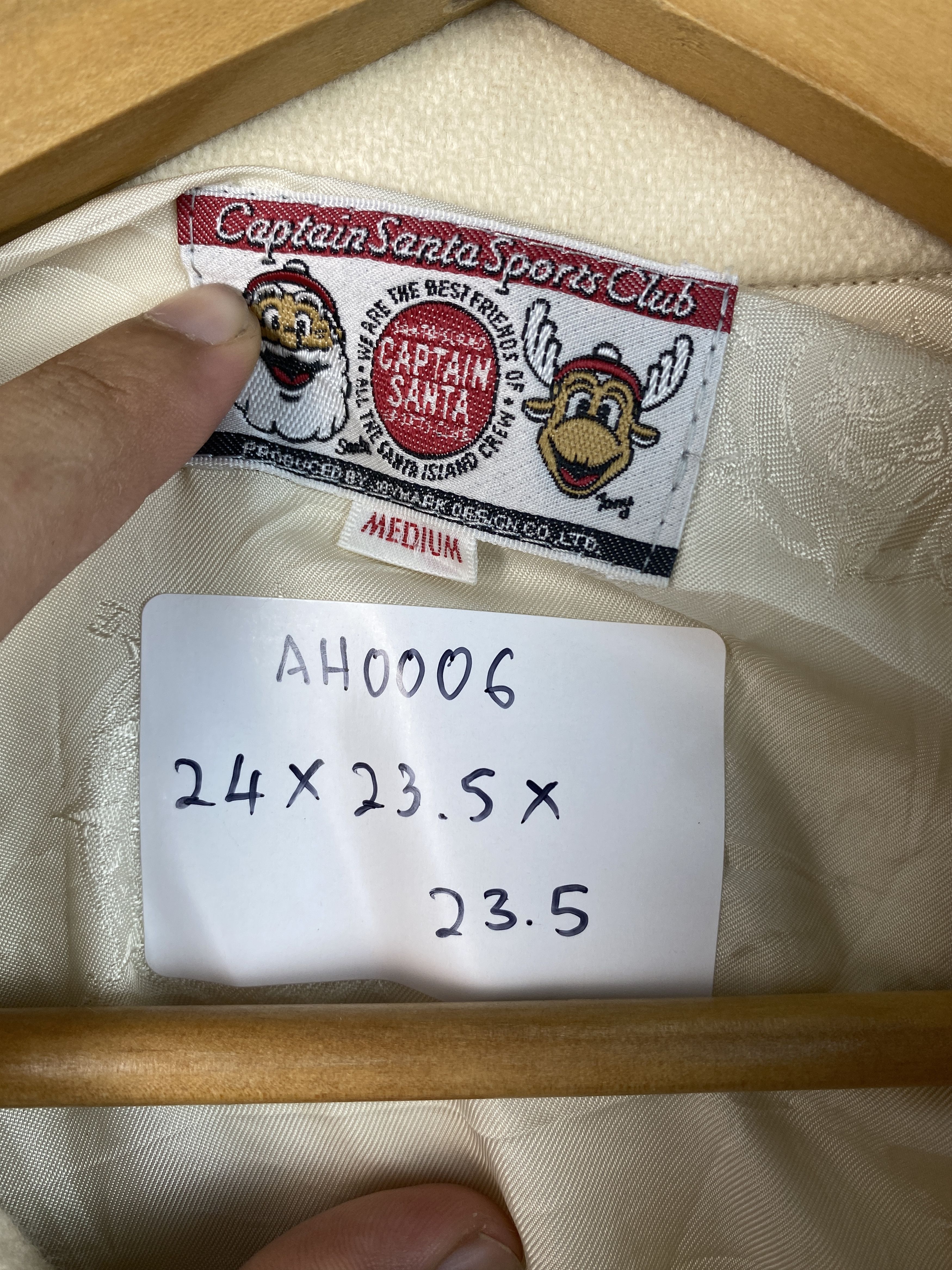 If Six Was Nine Vintage Captain Santa Wool Bomber Jacket AH0006 Size US M / EU 48-50 / 2 - 10 Thumbnail