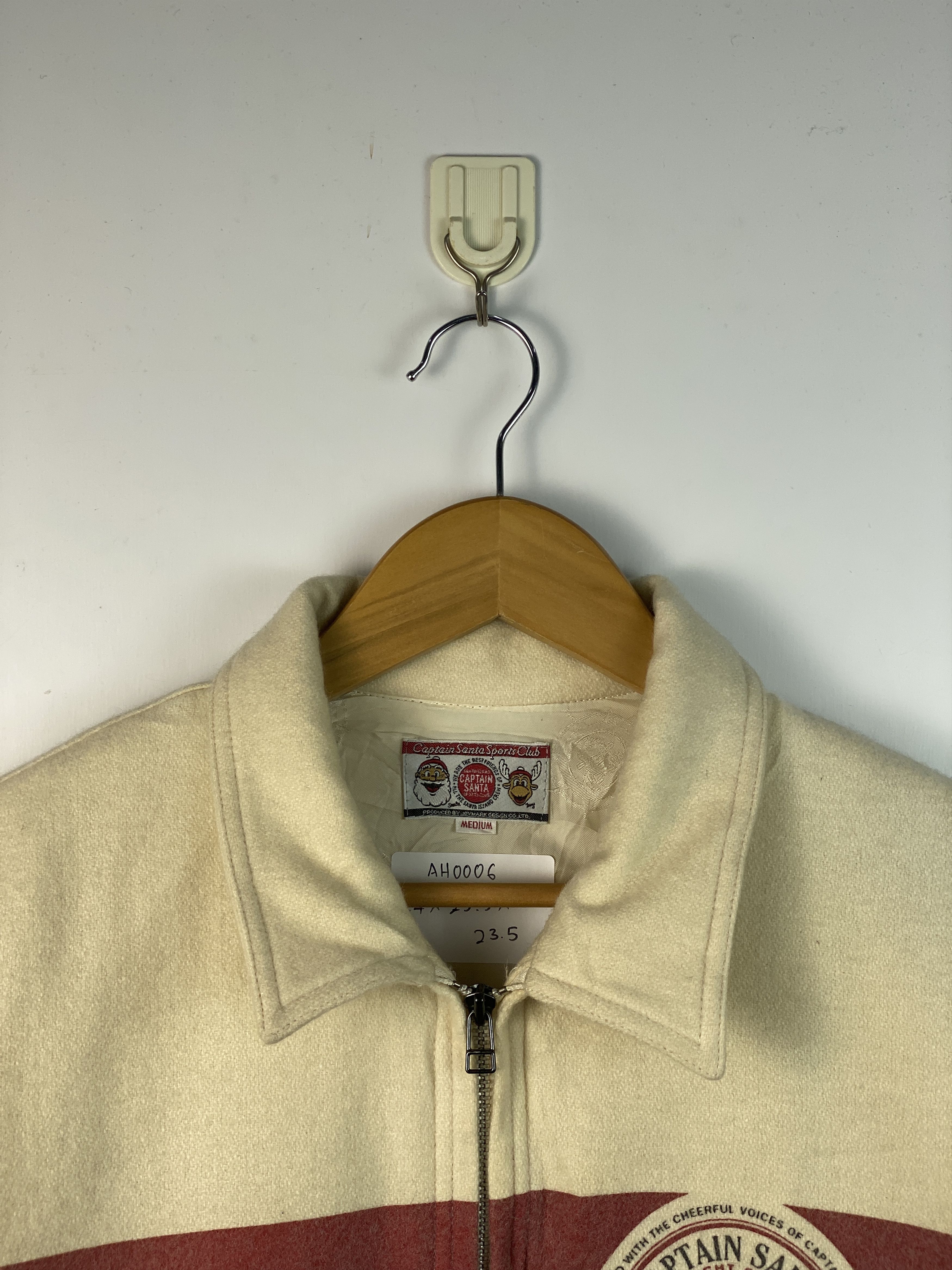 If Six Was Nine Vintage Captain Santa Wool Bomber Jacket AH0006 Size US M / EU 48-50 / 2 - 2 Thumbnail