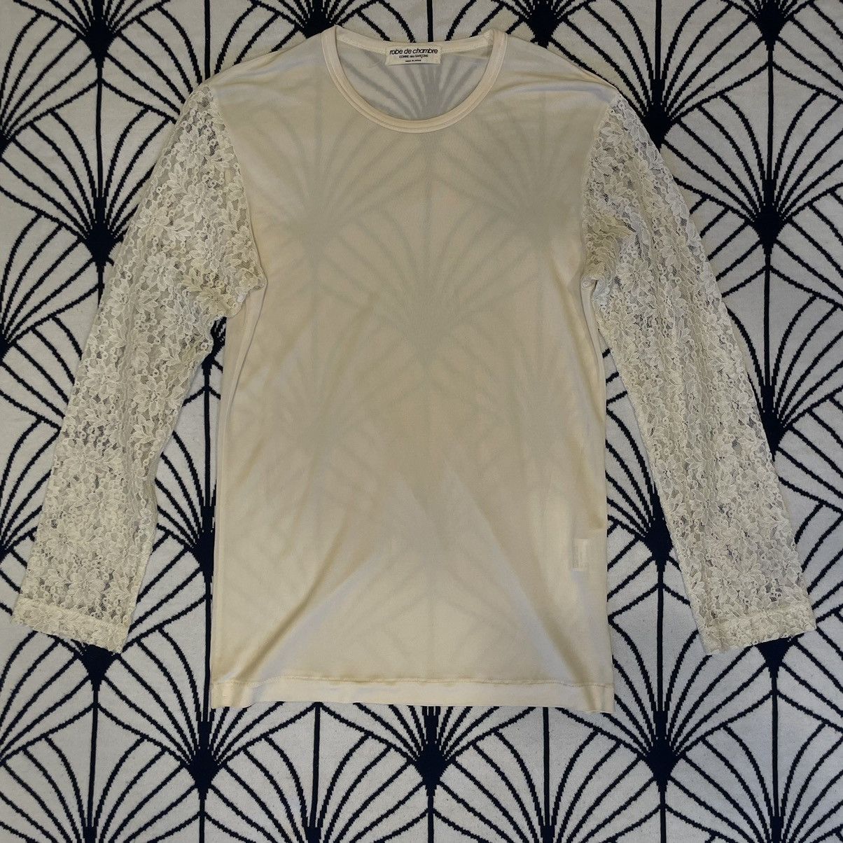 image of Archival Clothing x Comme Des Garcons Vintage Robe De Chambre Comme Des Garcons - Ad 1990 in White/