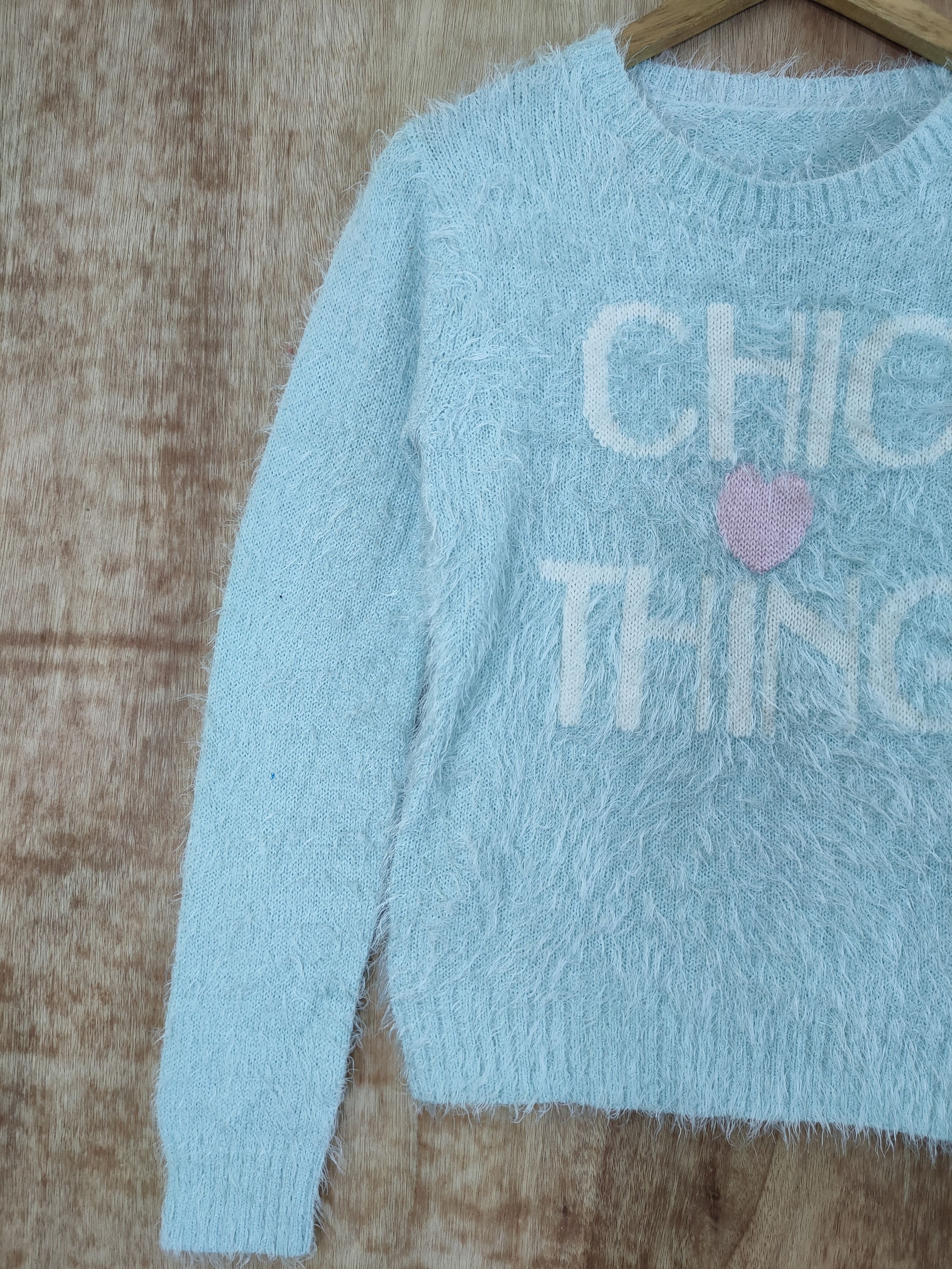 Aran Isles Knitwear DL Chic Thing mohair shag shaggy fur knitwear japan #46-492 Size US XS / EU 42 / 0 - 2 Thumbnail