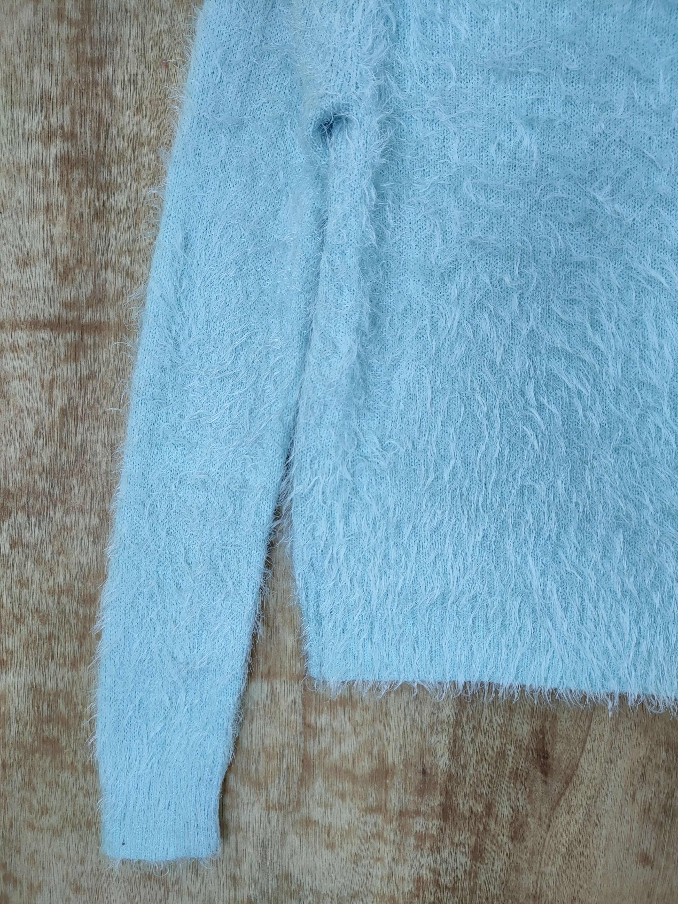 Aran Isles Knitwear DL Chic Thing mohair shag shaggy fur knitwear japan #46-492 Size US XS / EU 42 / 0 - 10 Thumbnail