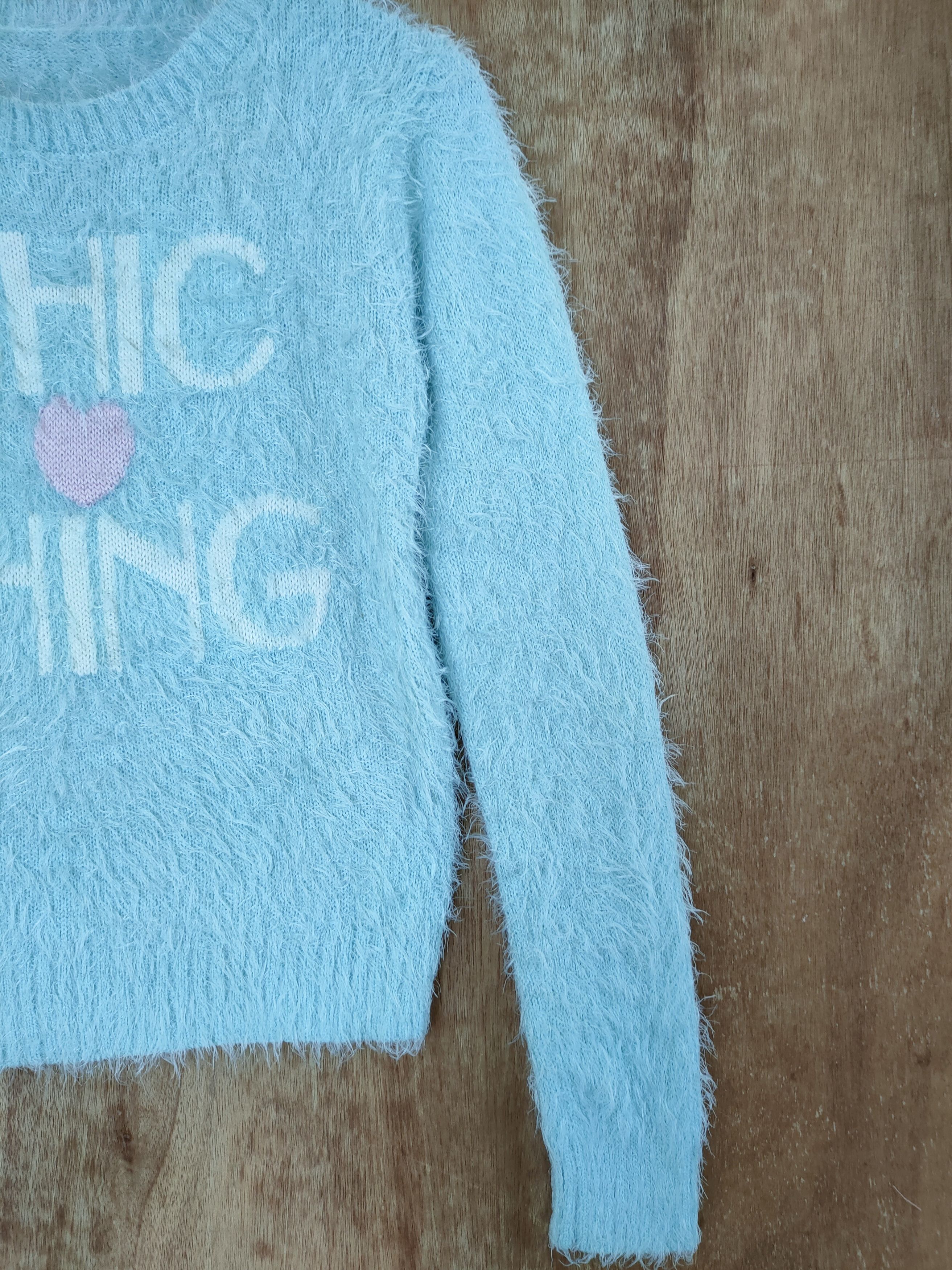 Aran Isles Knitwear DL Chic Thing mohair shag shaggy fur knitwear japan #46-492 Size US XS / EU 42 / 0 - 3 Thumbnail
