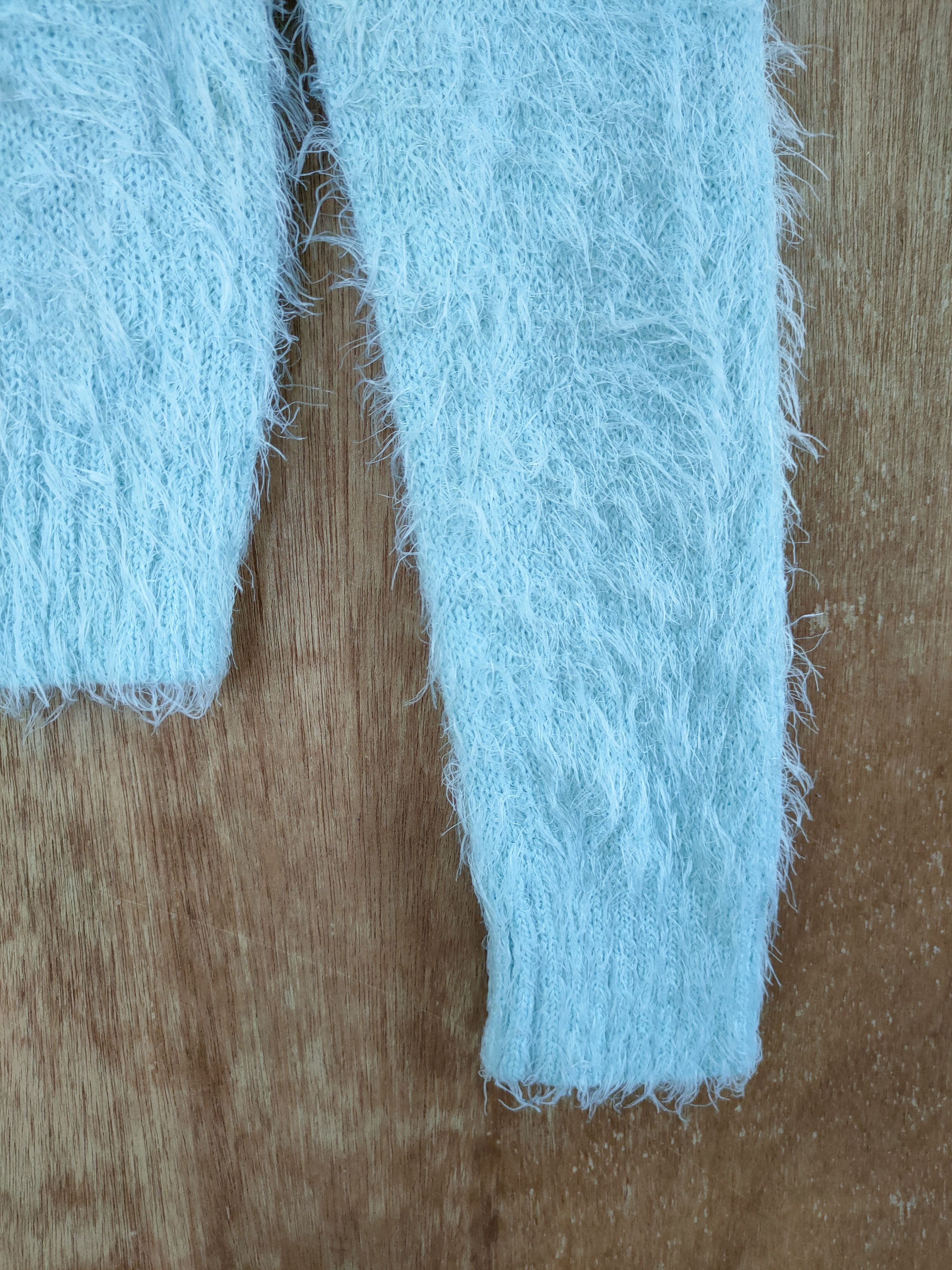 Aran Isles Knitwear DL Chic Thing mohair shag shaggy fur knitwear japan #46-492 Size US XS / EU 42 / 0 - 4 Thumbnail