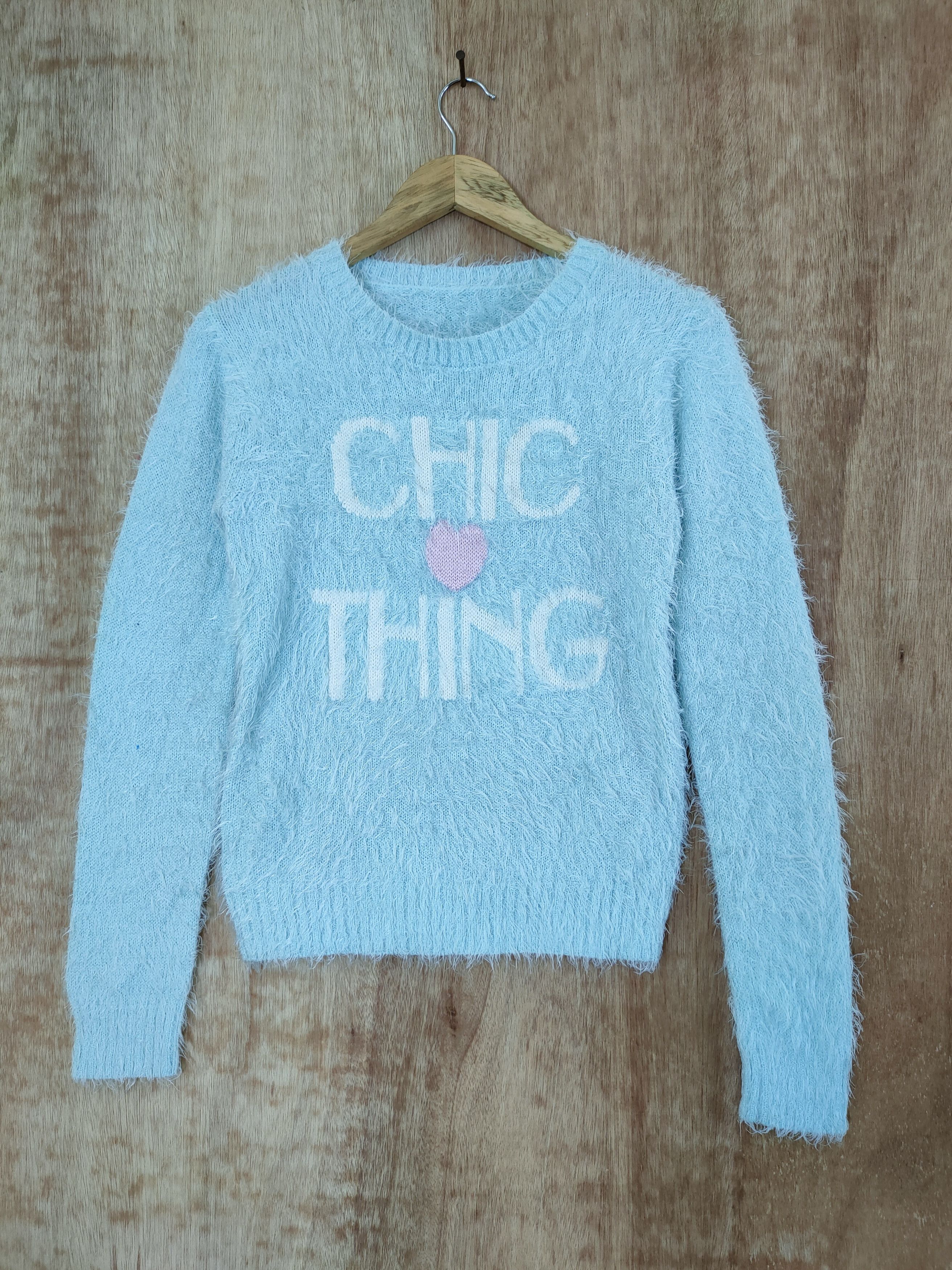 Aran Isles Knitwear DL Chic Thing mohair shag shaggy fur knitwear japan #46-492 Size US XS / EU 42 / 0 - 1 Thumbnail