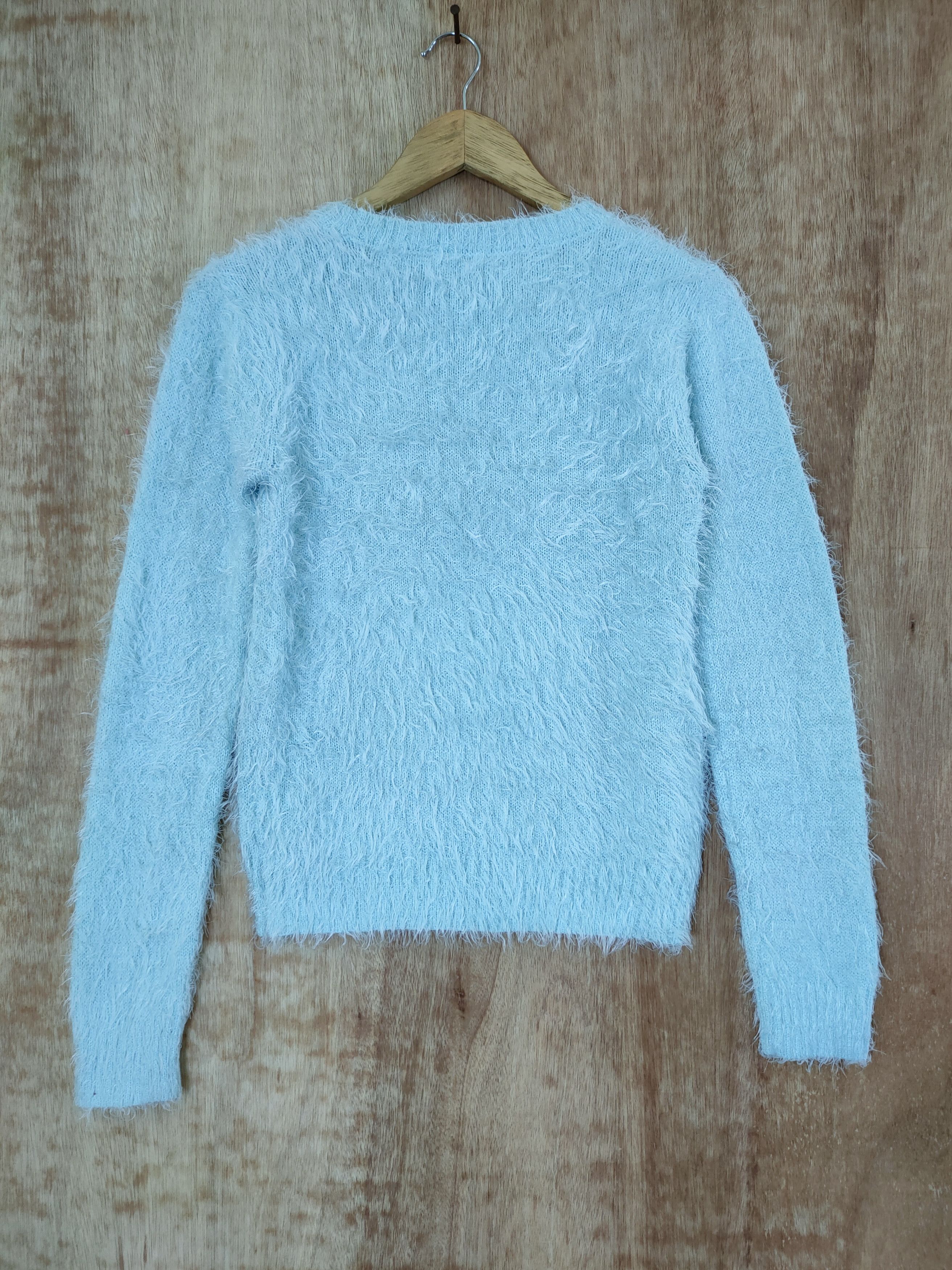Aran Isles Knitwear DL Chic Thing mohair shag shaggy fur knitwear japan #46-492 Size US XS / EU 42 / 0 - 9 Thumbnail