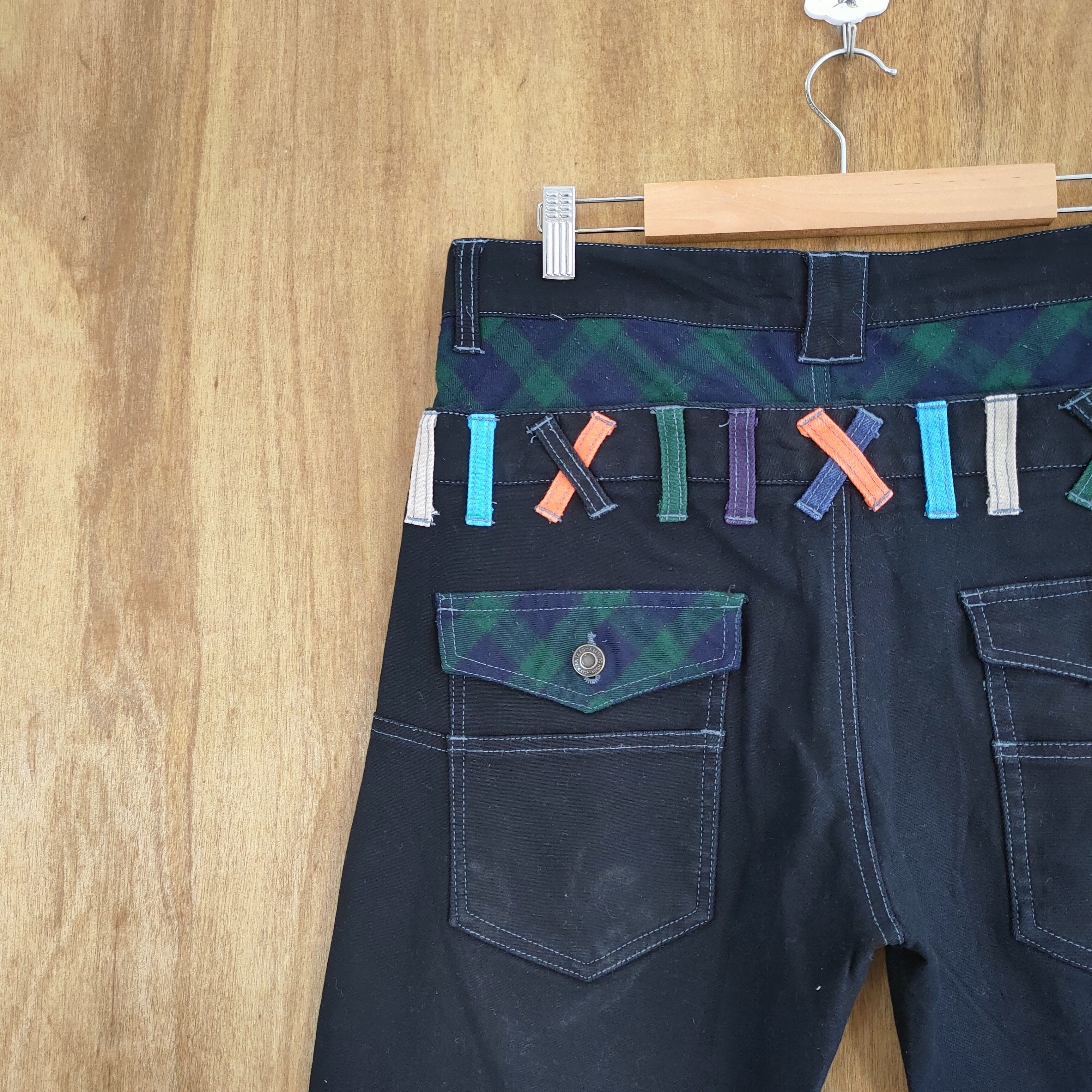 Japanese Brand VINTAGE JUNGLE STORM DOUBLE WAIST DENIM PANTS Size US 32 / EU 48 - 10 Thumbnail