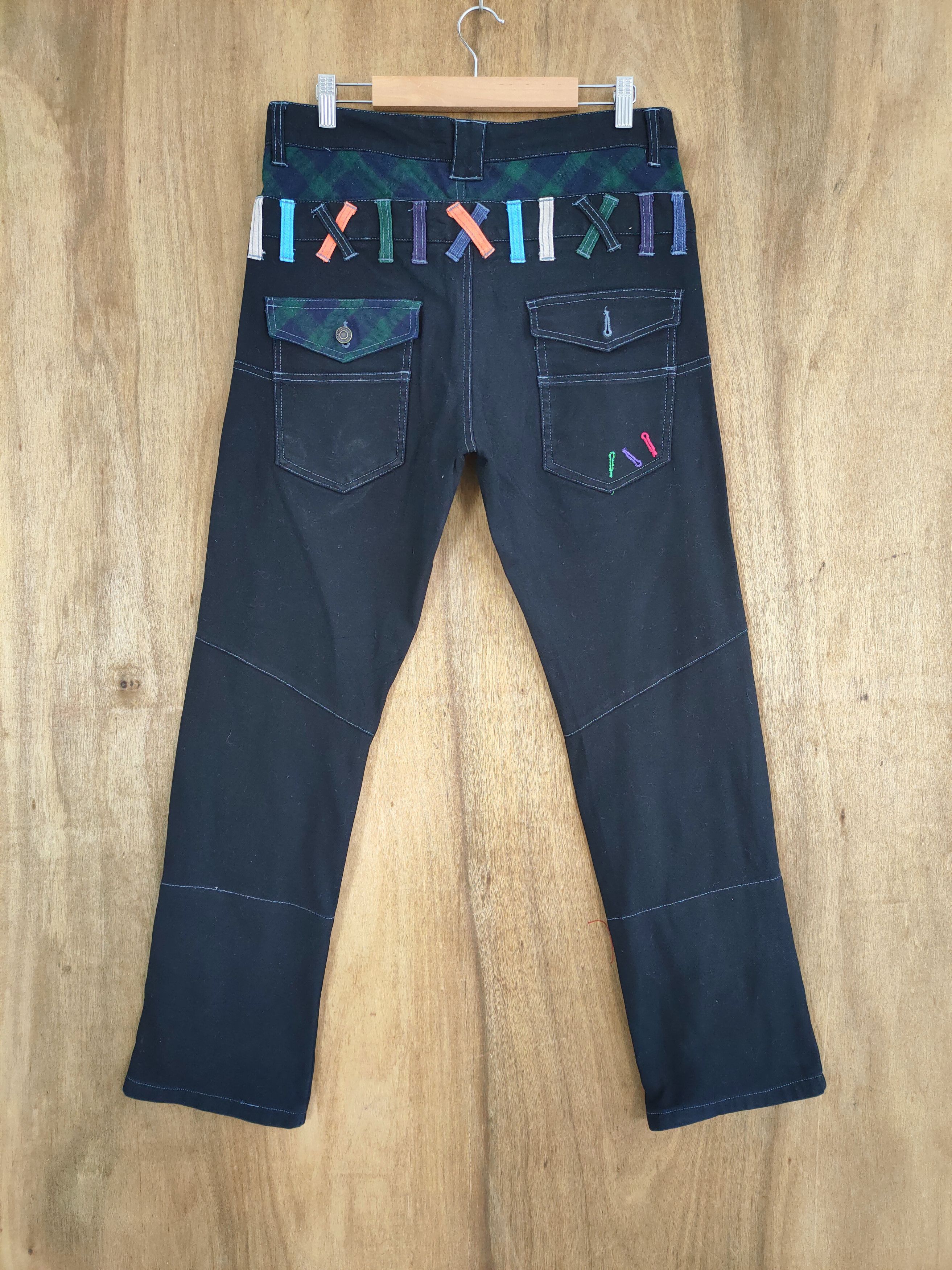 Japanese Brand VINTAGE JUNGLE STORM DOUBLE WAIST DENIM PANTS Size US 32 / EU 48 - 2 Thumbnail