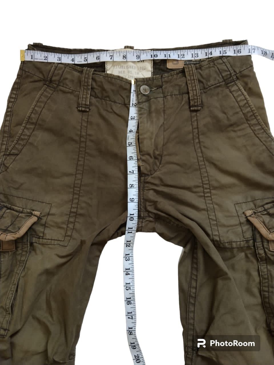 Abercrombie & Fitch Vintage ambercrombie&fitch multi pocket tactical cargo pant Size US 34 / EU 50 - 4 Thumbnail