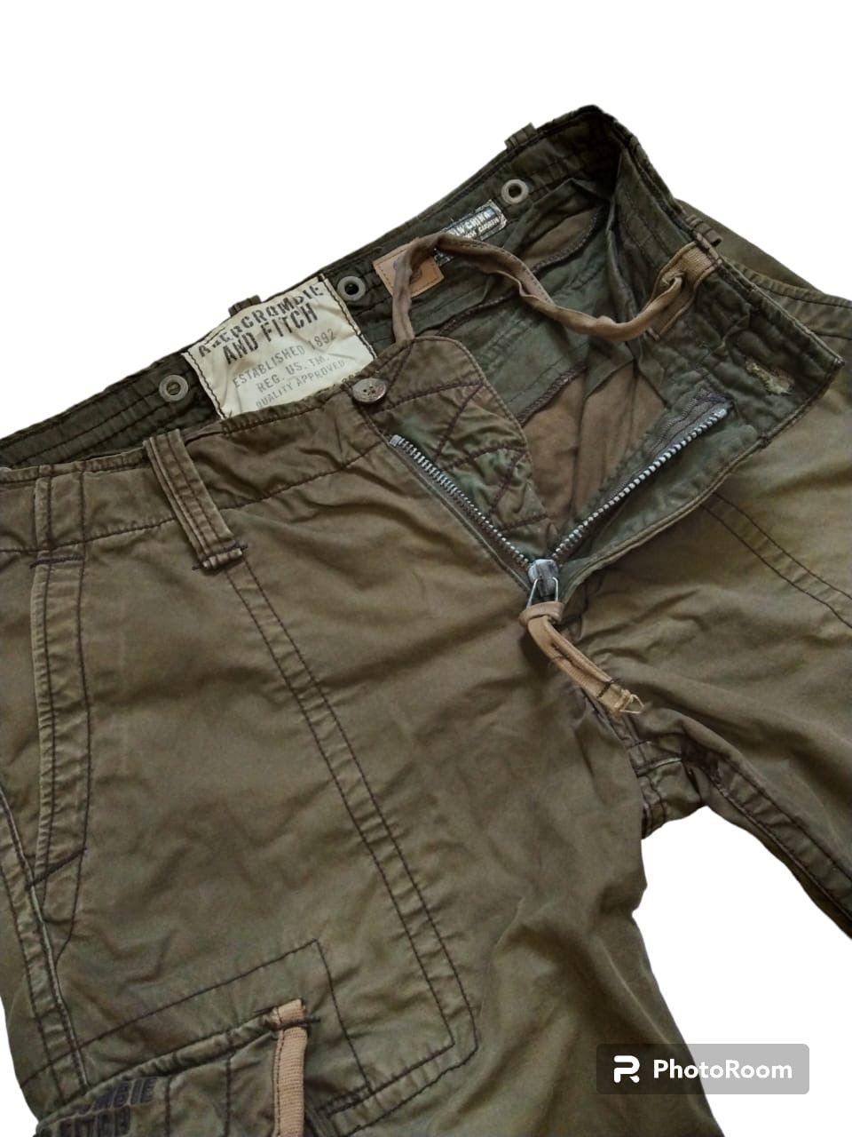 Abercrombie & Fitch Vintage ambercrombie&fitch multi pocket tactical cargo pant Size US 34 / EU 50 - 8 Thumbnail