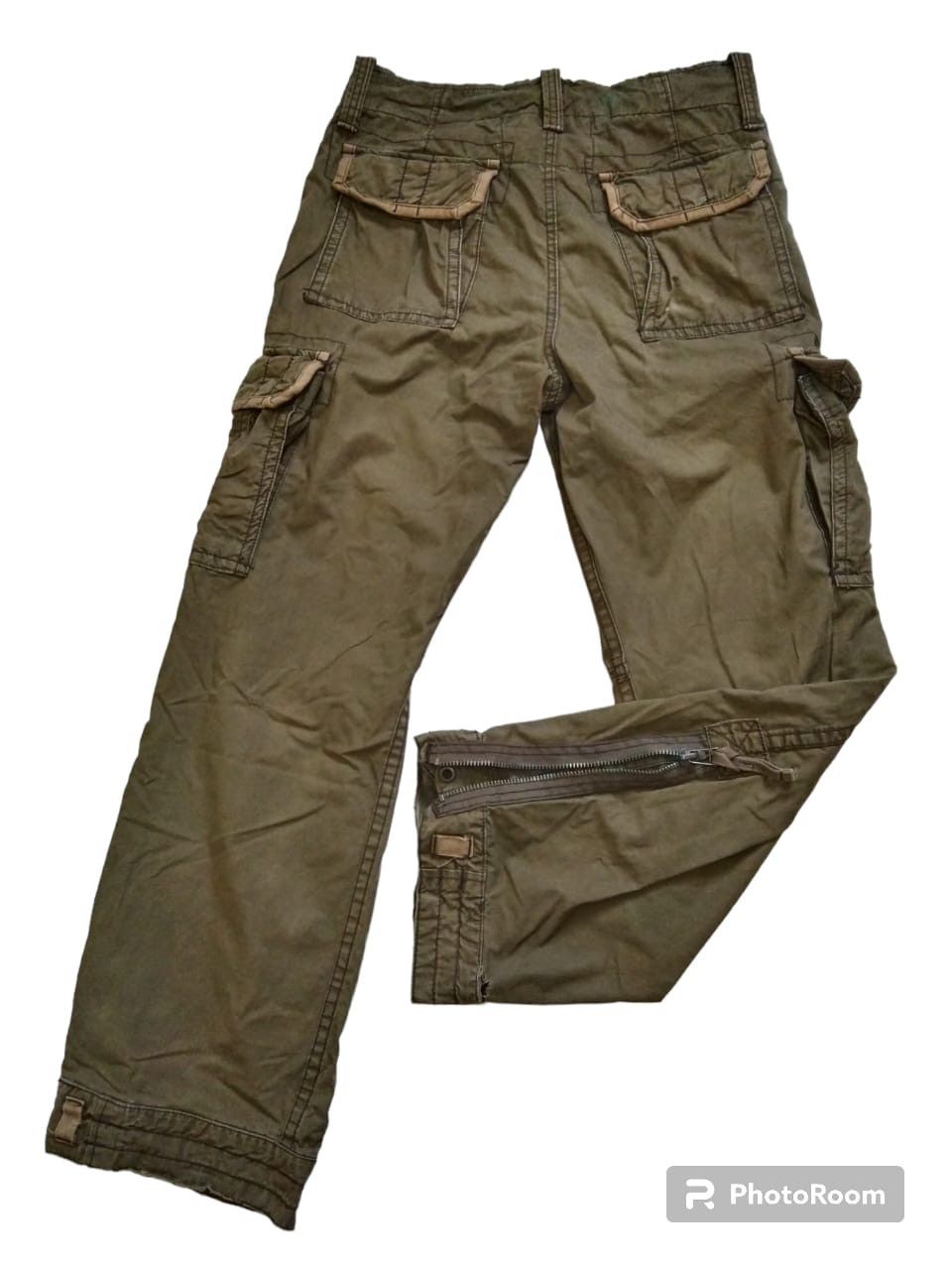 Abercrombie & Fitch Vintage ambercrombie&fitch multi pocket tactical cargo pant Size US 34 / EU 50 - 17 Thumbnail