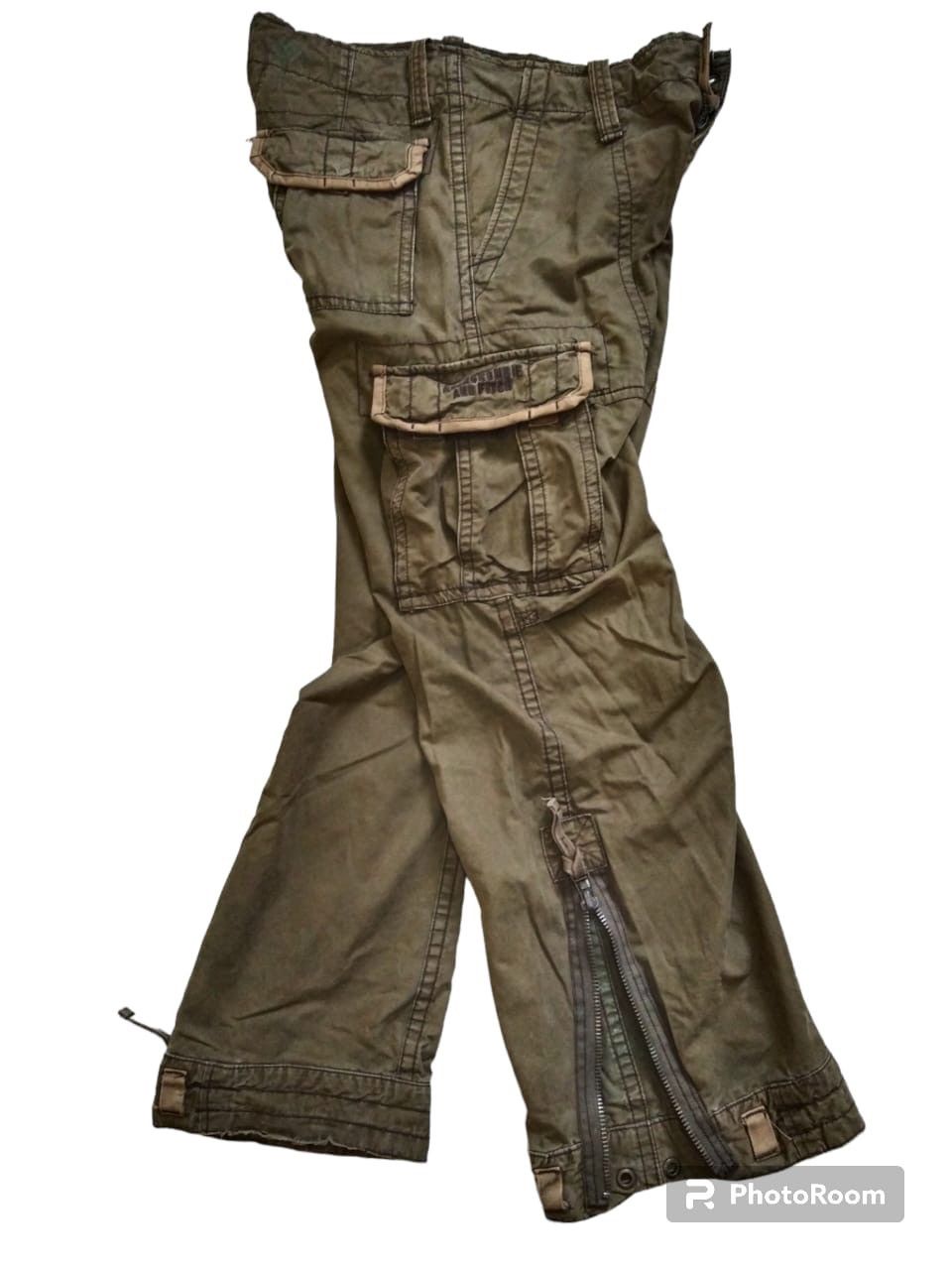 Abercrombie & Fitch Vintage ambercrombie&fitch multi pocket tactical cargo pant Size US 34 / EU 50 - 15 Thumbnail