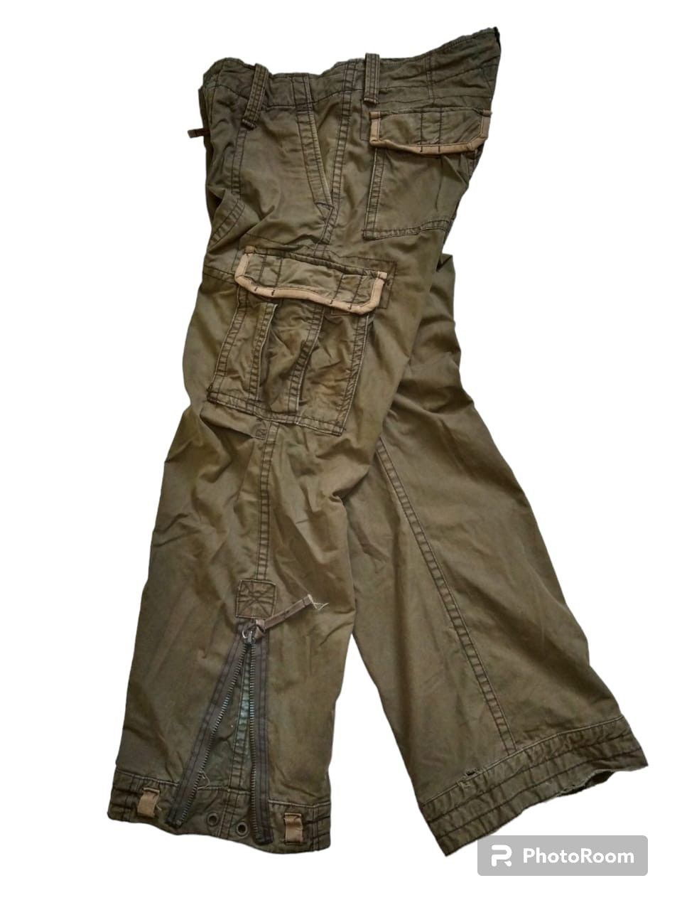 Abercrombie & Fitch Vintage ambercrombie&fitch multi pocket tactical cargo pant Size US 34 / EU 50 - 16 Thumbnail