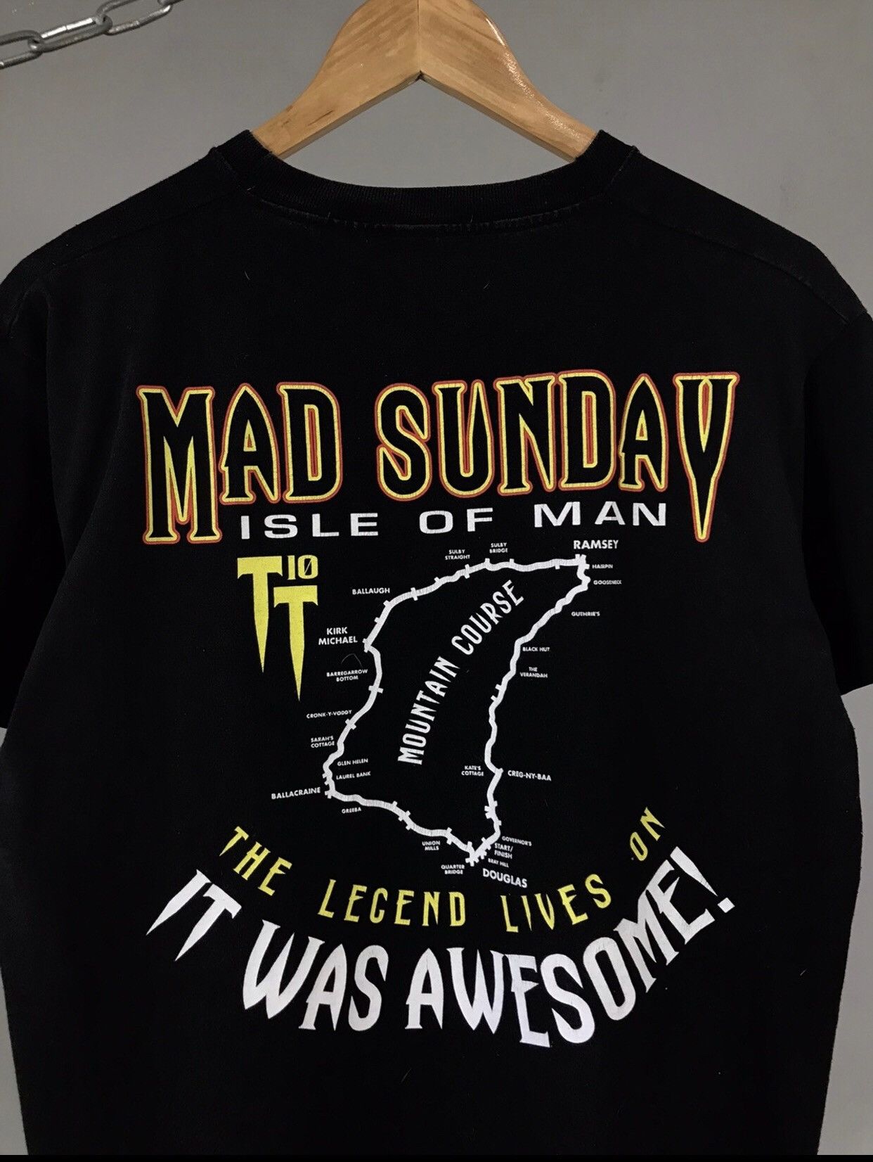 Vintage Mad Sunday Isle Of Man Vintage Skull Racing Tee Size US L / EU 52-54 / 3 - 4 Thumbnail