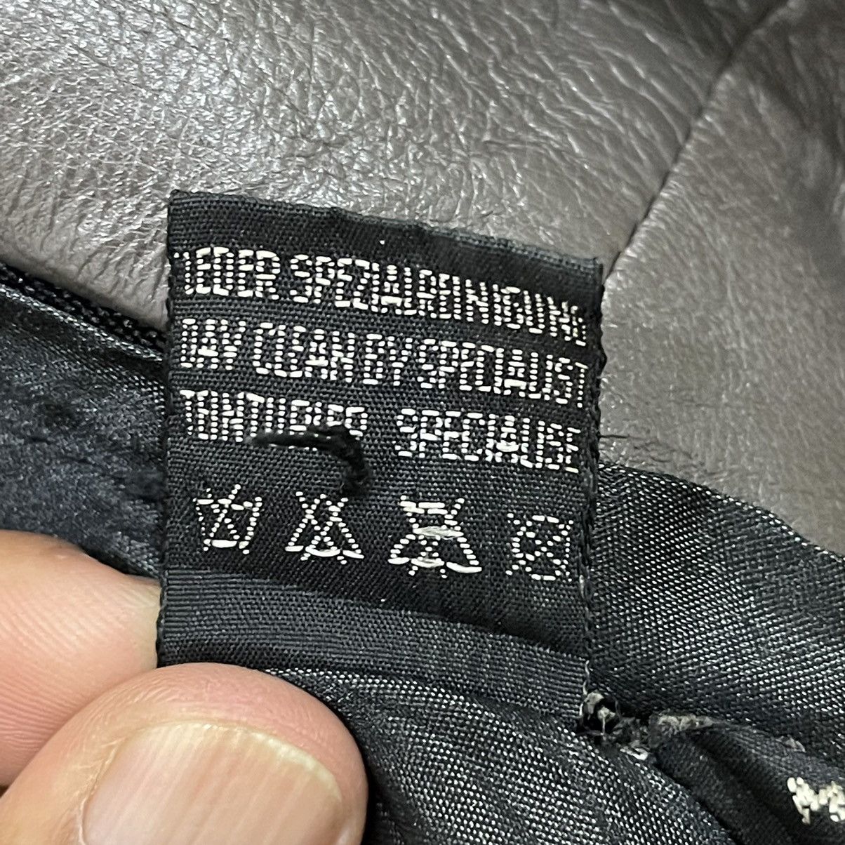 Balenciaga Super Rare Vintage 80s BALENCIAGA Leather Coat Jacket Size L / US 10 / IT 46 - 17 Thumbnail