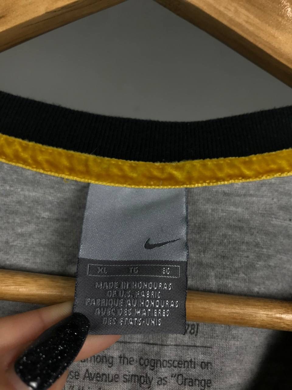 Nike × Vintage Nike big swoosh streetwear vintage limited issue longsleeve Size US XL / EU 56 / 4 - 4 Thumbnail