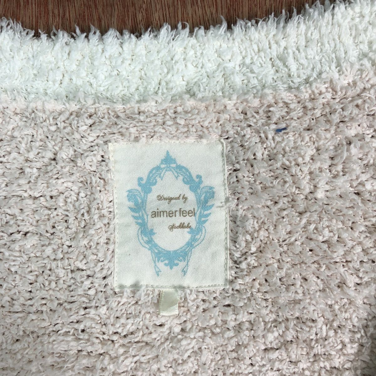 Homespun Knitwear Aimerfeel cardigan Pink Shaggy Fur Mohair Knitwear #6536 Size US M / EU 48-50 / 2 - 7 Thumbnail