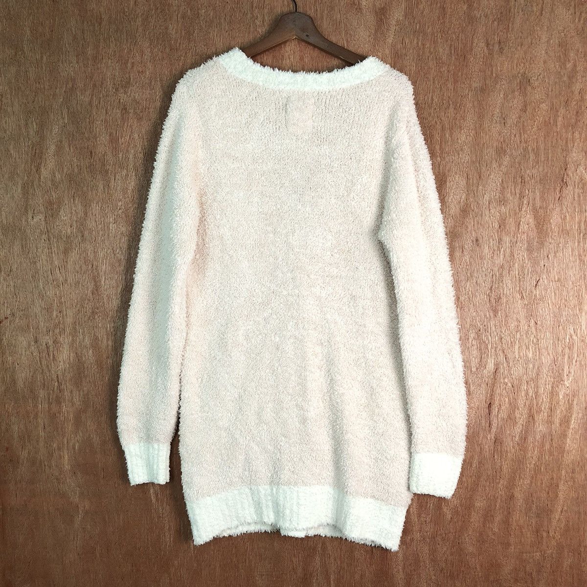 Homespun Knitwear Aimerfeel cardigan Pink Shaggy Fur Mohair Knitwear #6536 Size US M / EU 48-50 / 2 - 9 Thumbnail