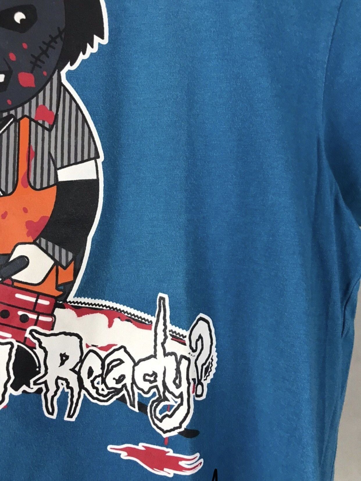 Other × Vintage Vintage Are I Ready Streetwear Blue Tee Size US S / EU 44-46 / 1 - 4 Thumbnail