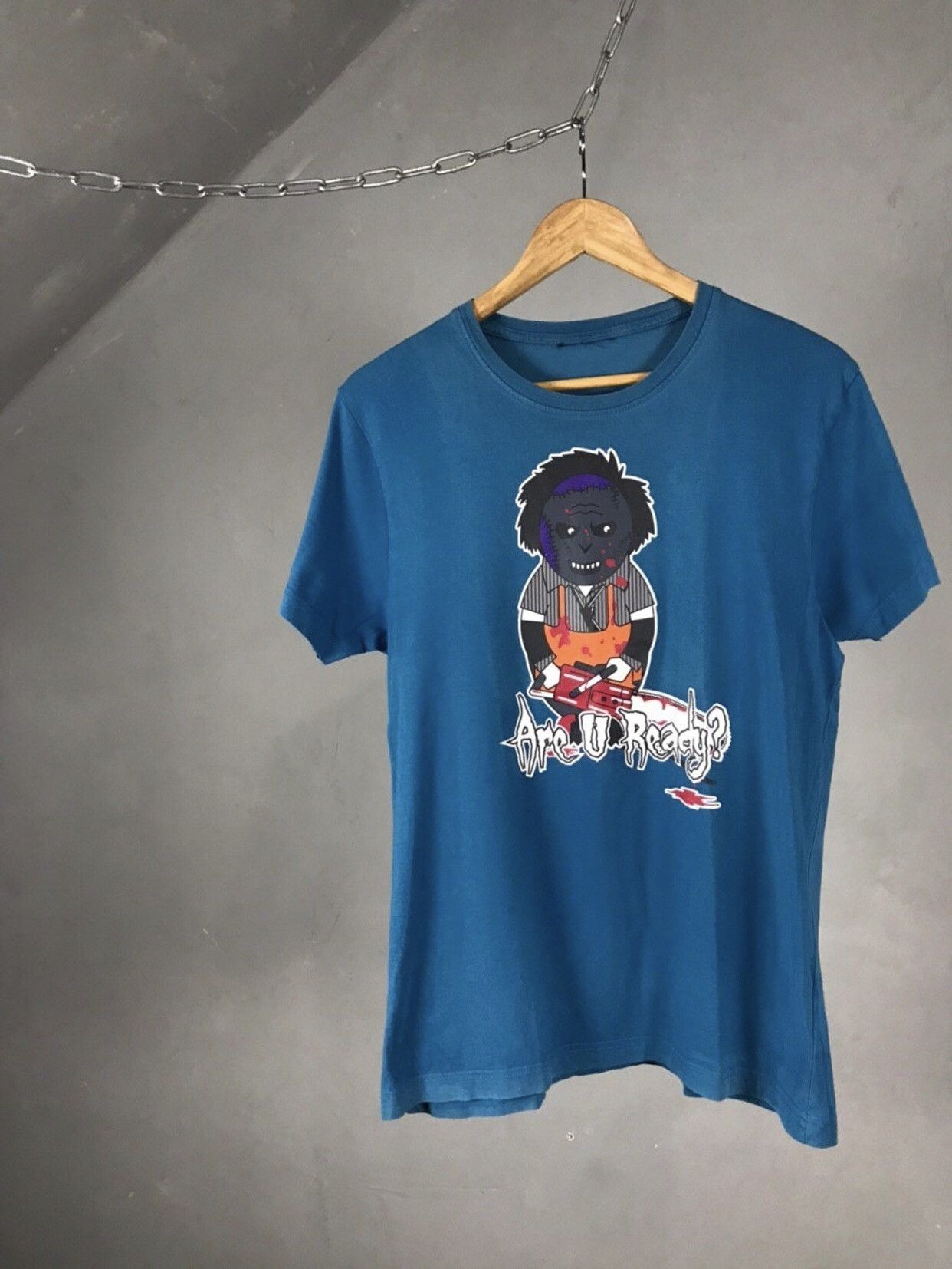 Other × Vintage Vintage Are I Ready Streetwear Blue Tee Size US S / EU 44-46 / 1 - 1 Thumbnail