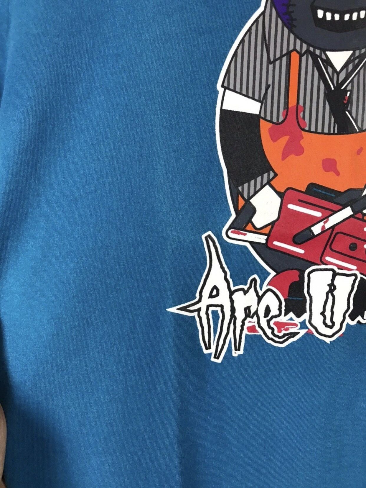 Other × Vintage Vintage Are I Ready Streetwear Blue Tee Size US S / EU 44-46 / 1 - 3 Thumbnail