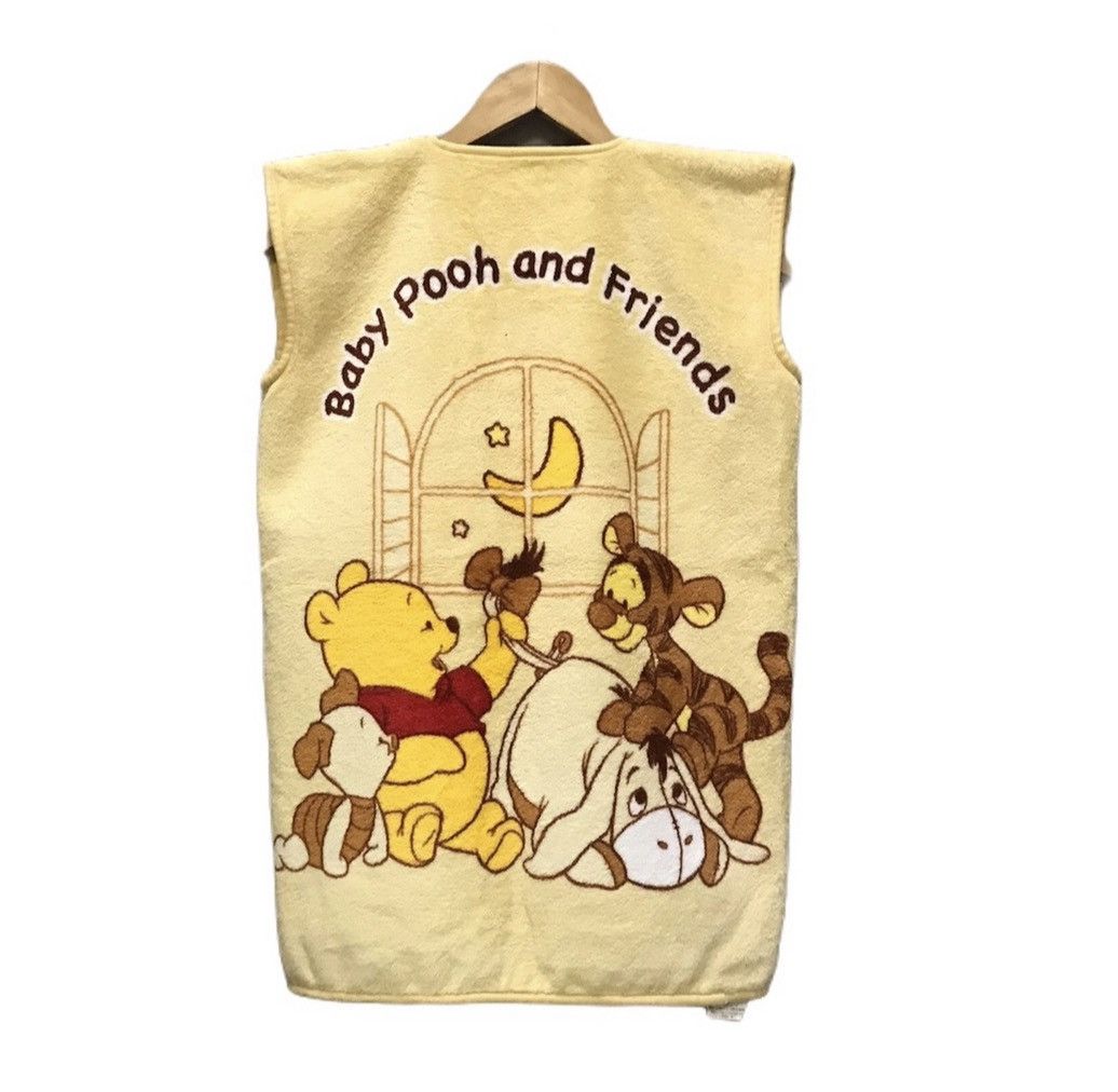 Art Disney Cartoon little pooh and friend fllece sleeveless