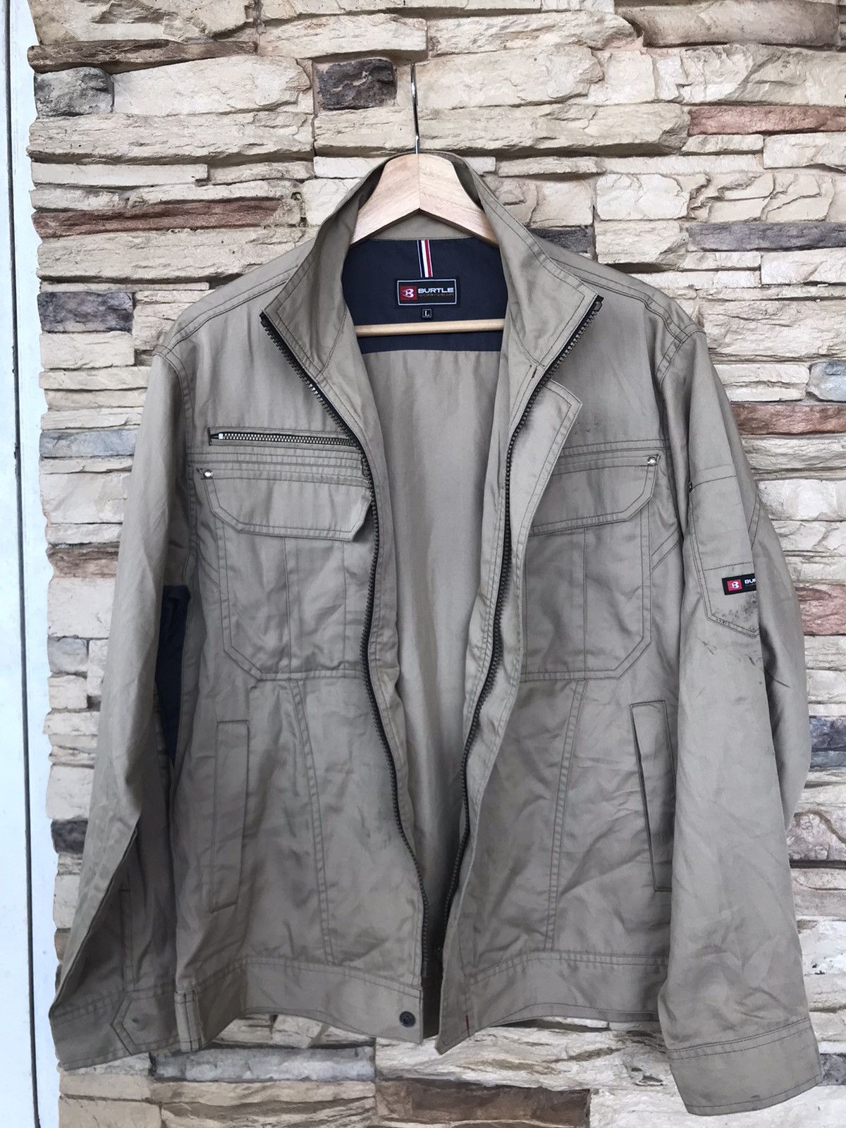 Vintage Very Rare Vintage Burtle Workwear Distressed Jacket Size US L / EU 52-54 / 3 - 10 Thumbnail