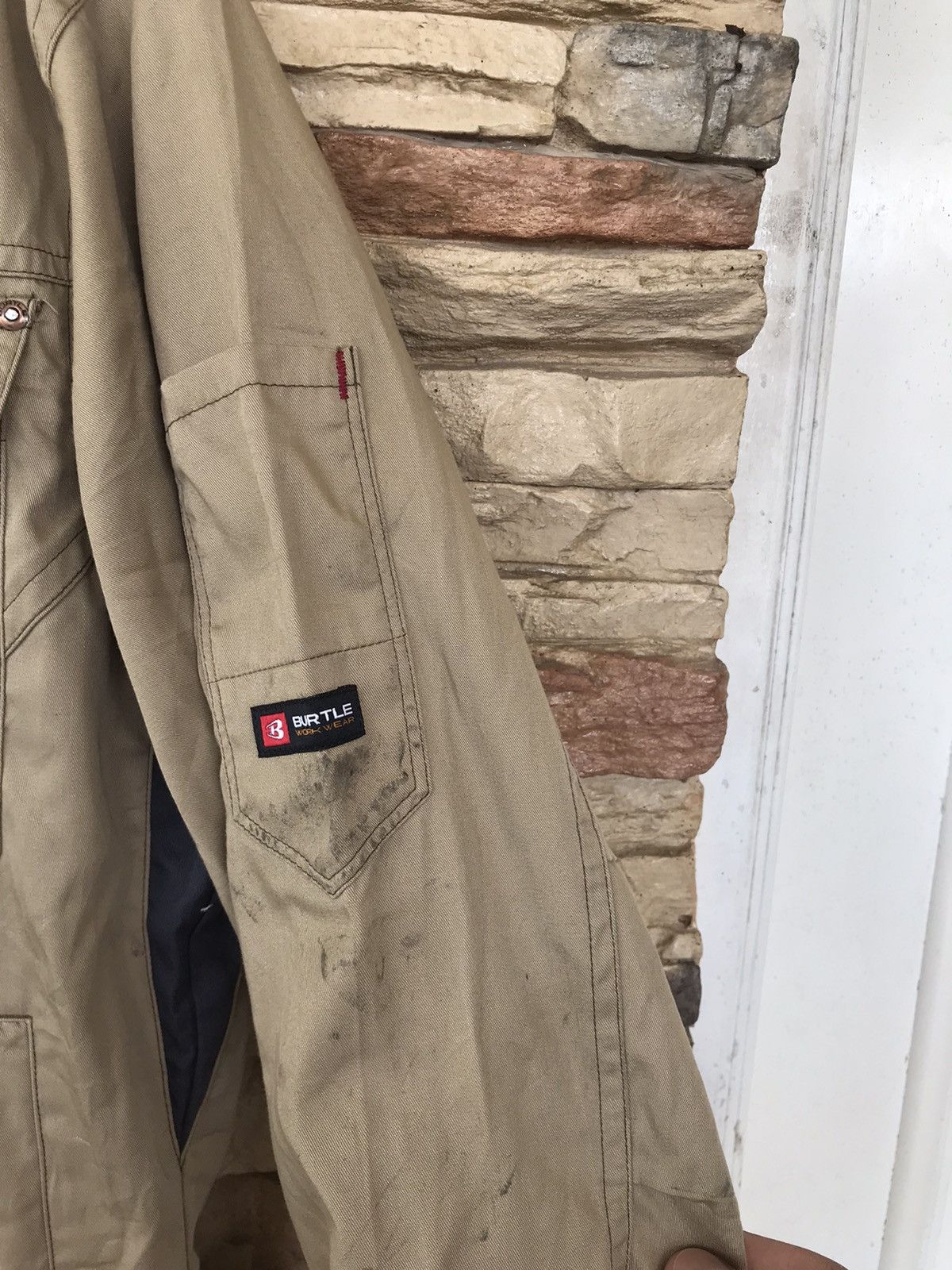 Vintage Very Rare Vintage Burtle Workwear Distressed Jacket Size US L / EU 52-54 / 3 - 5 Thumbnail