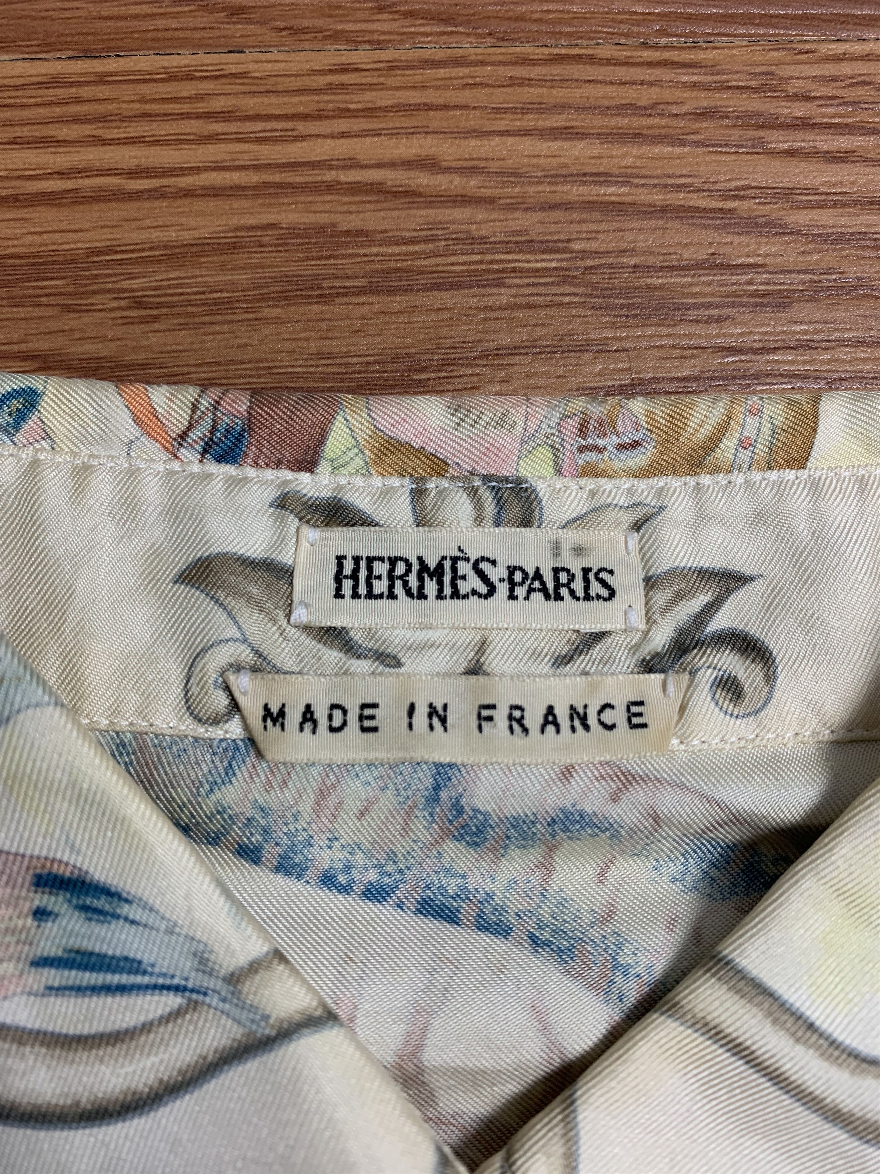 Hermes Hermes Margiela Era “LES CHEVAUX DES MOGHOLS” Button Shirt Size M / US 6-8 / IT 42-44 - 10 Thumbnail