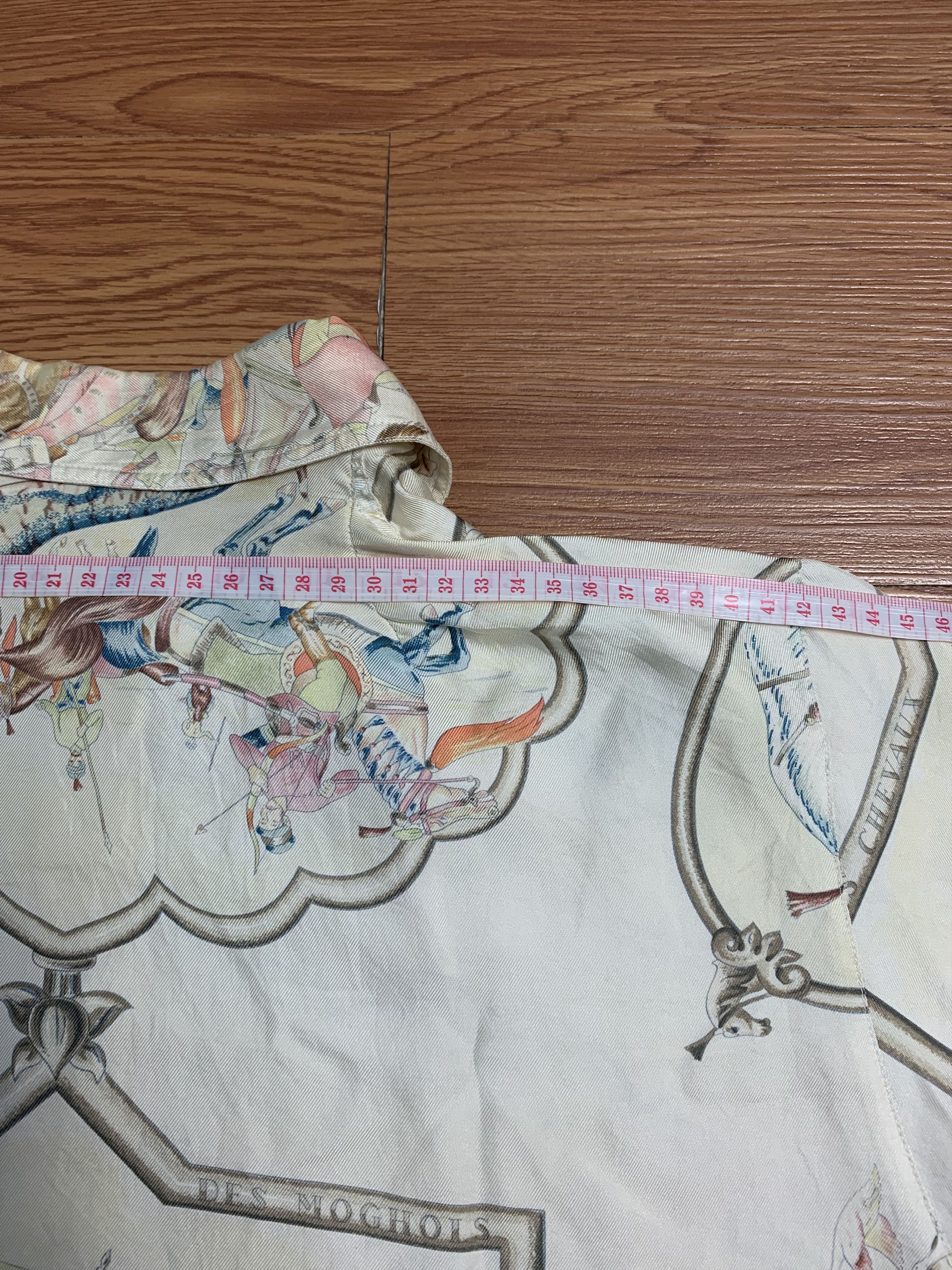 Hermes Hermes Margiela Era “LES CHEVAUX DES MOGHOLS” Button Shirt Size M / US 6-8 / IT 42-44 - 16 Thumbnail