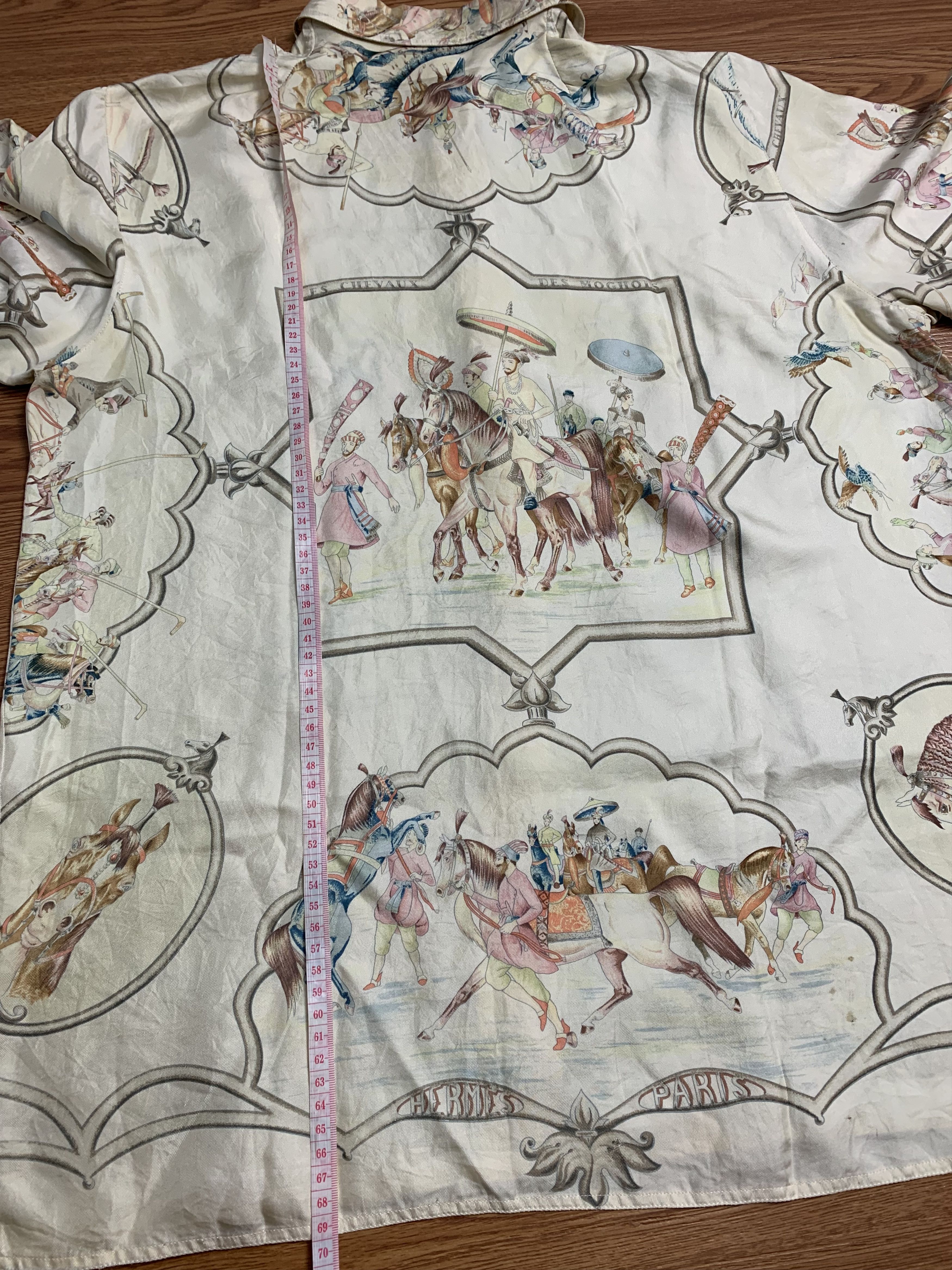 Hermes Hermes Margiela Era “LES CHEVAUX DES MOGHOLS” Button Shirt Size M / US 6-8 / IT 42-44 - 15 Thumbnail