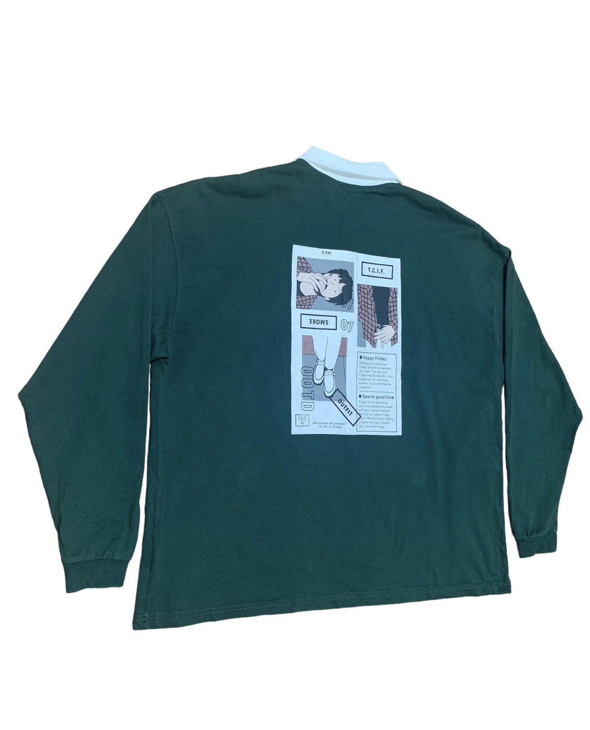 Japanese Brand Japanese Brand Kutir Streetwear Long Sleeve collar Shirt Size US XL / EU 56 / 4 - 5 Thumbnail