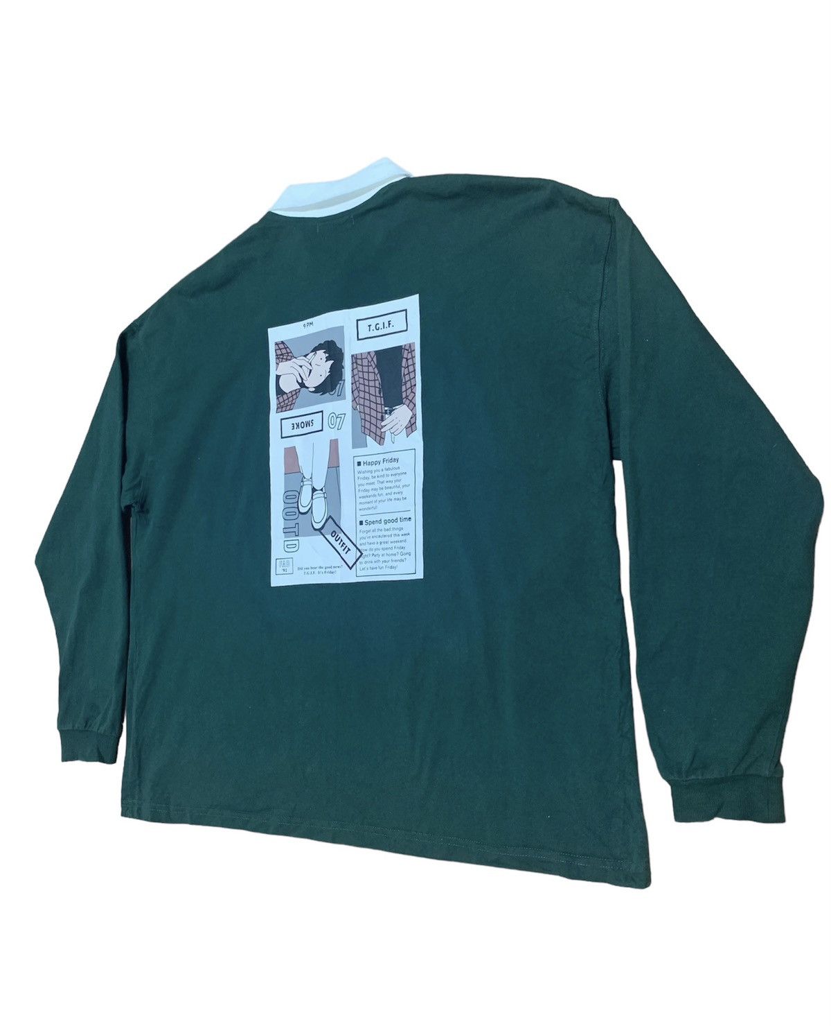 Japanese Brand Japanese Brand Kutir Streetwear Long Sleeve collar Shirt Size US XL / EU 56 / 4 - 6 Thumbnail