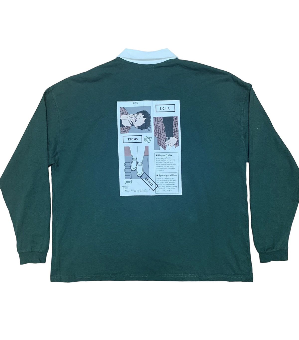 Japanese Brand Japanese Brand Kutir Streetwear Long Sleeve collar Shirt Size US XL / EU 56 / 4 - 1 Thumbnail