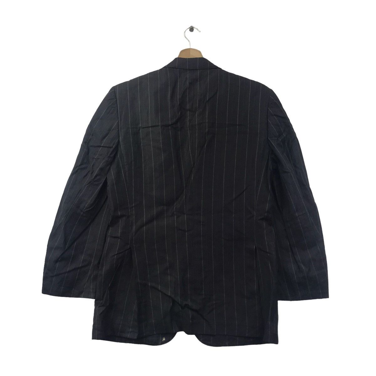 Balenciaga BALENCIAGA PARIS Stripes Navy Blazer Coat Size US M / EU 48-50 / 2 - 6 Thumbnail