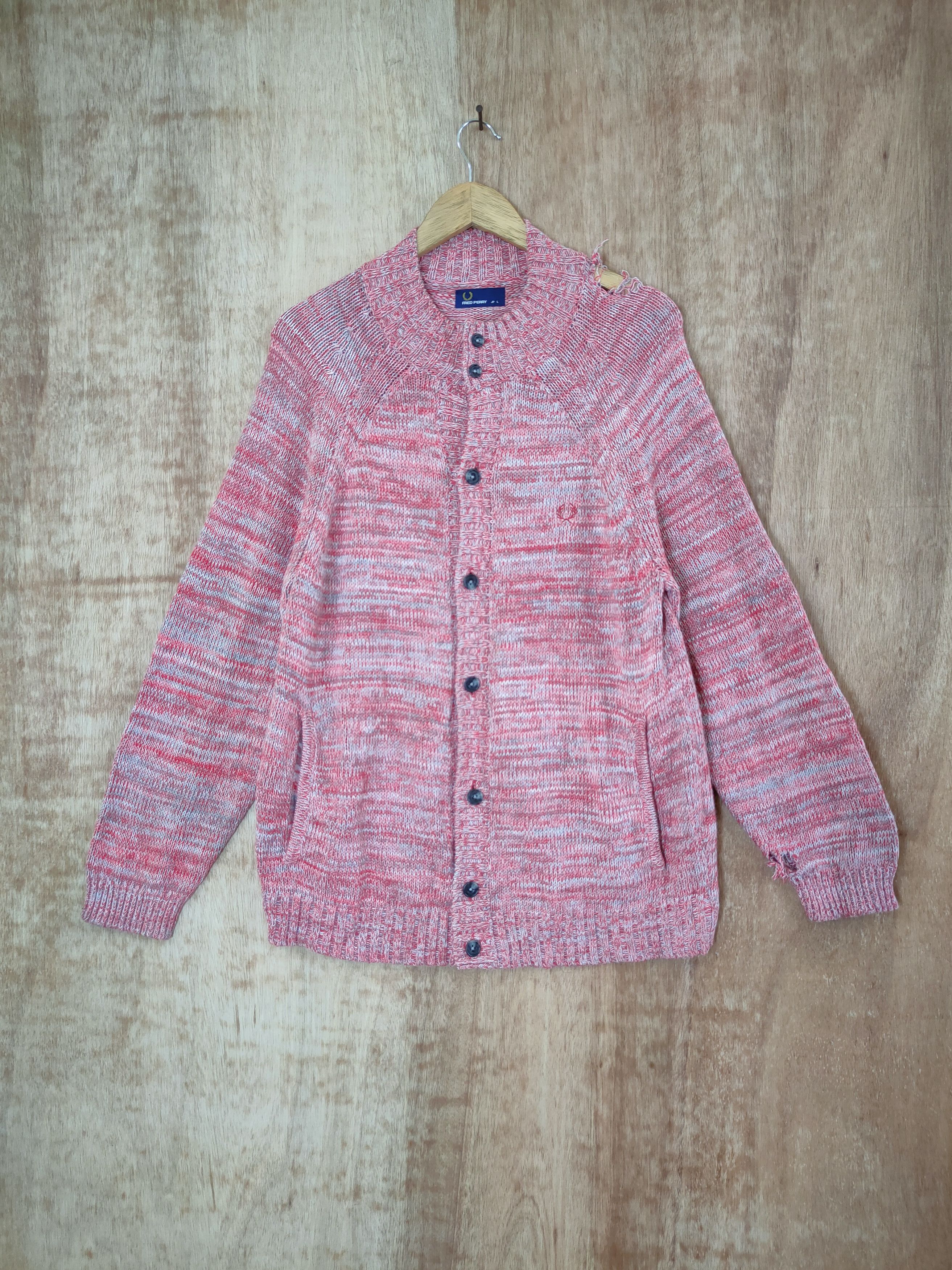 Aran Isles Knitwear DLL Fred Perry aran isle knitwear distressed #46-472 Size US L / EU 52-54 / 3 - 1 Thumbnail