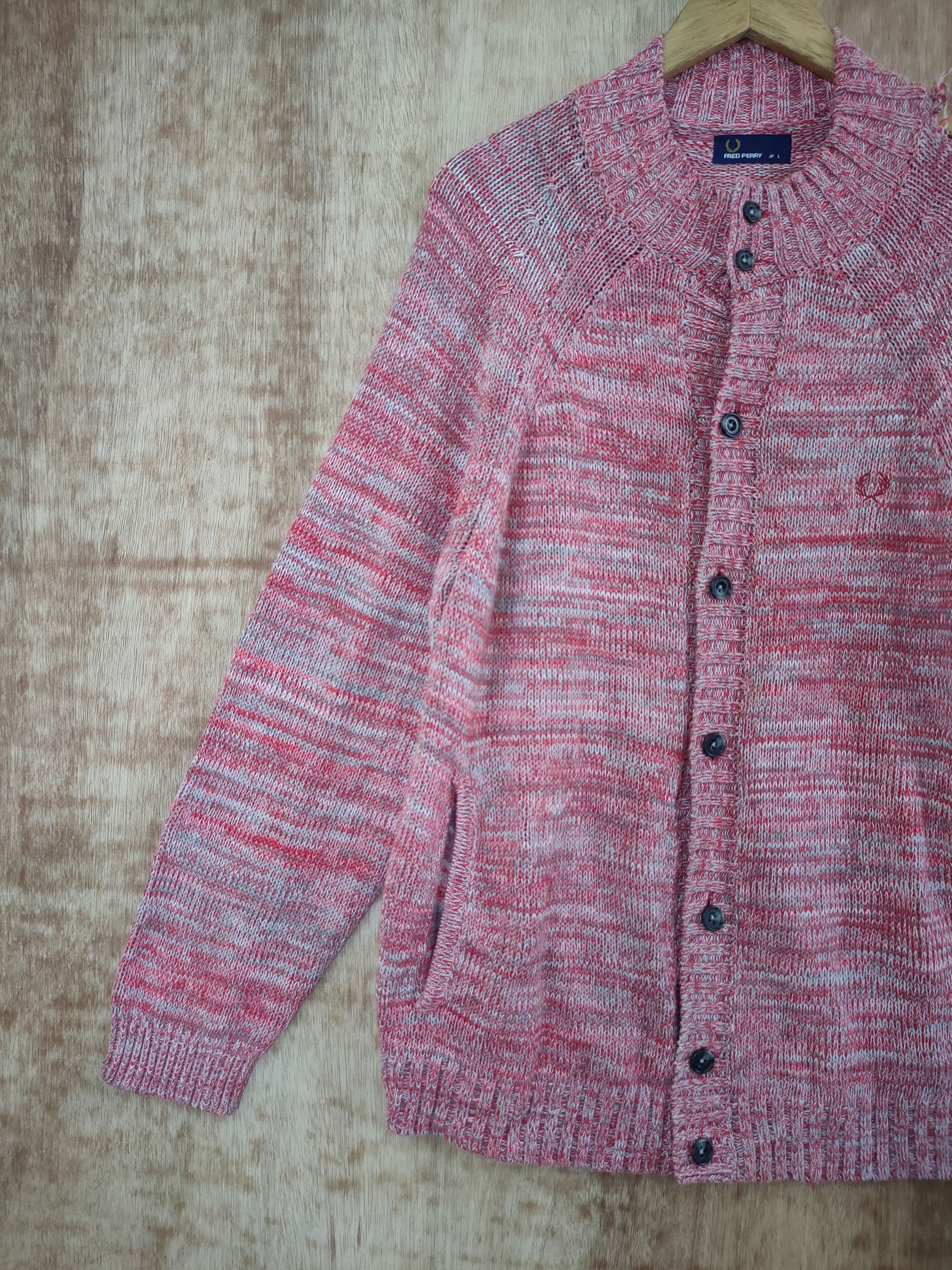 Aran Isles Knitwear DLL Fred Perry aran isle knitwear distressed #46-472 Size US L / EU 52-54 / 3 - 2 Thumbnail
