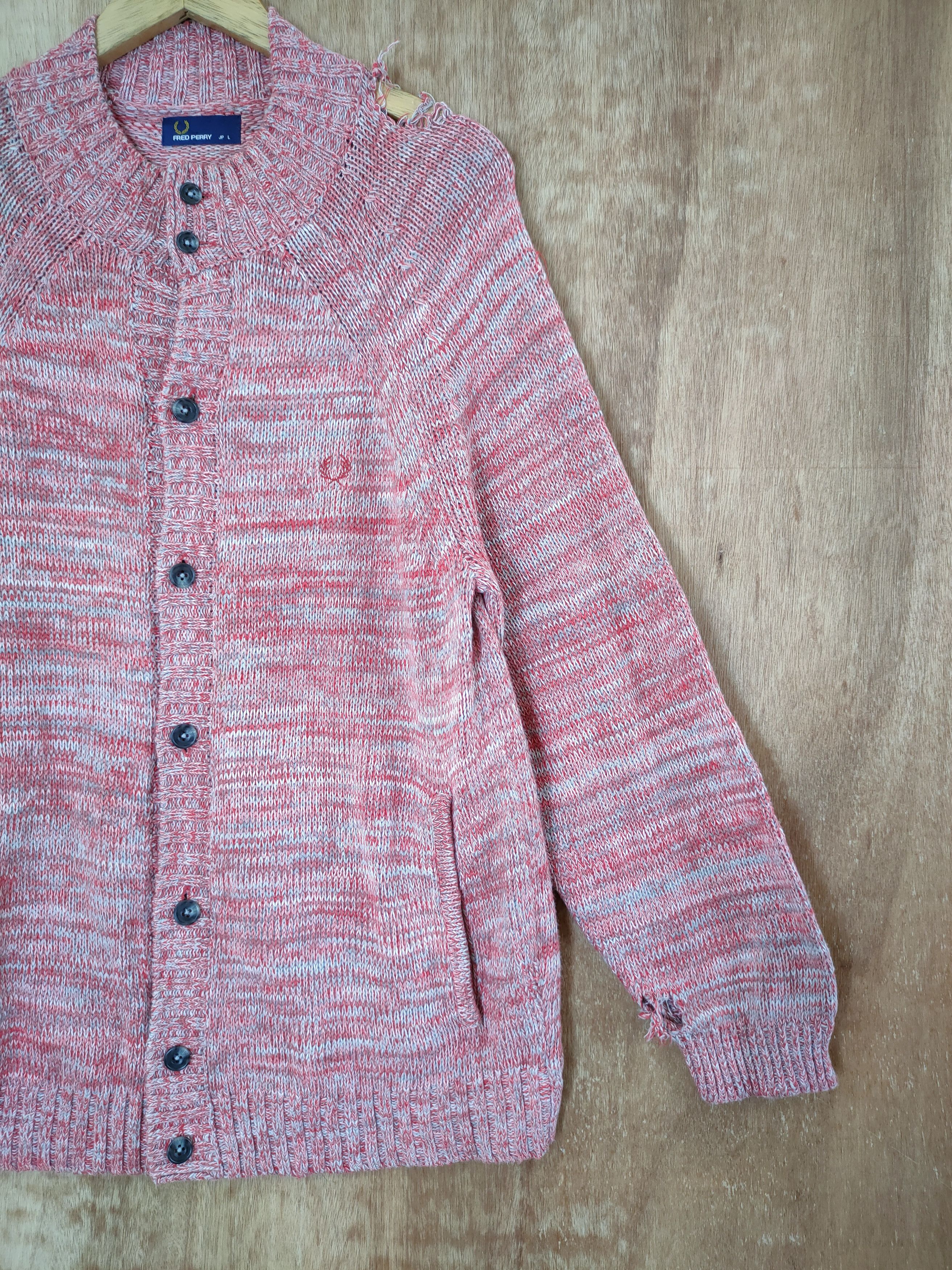 Aran Isles Knitwear DLL Fred Perry aran isle knitwear distressed #46-472 Size US L / EU 52-54 / 3 - 3 Thumbnail