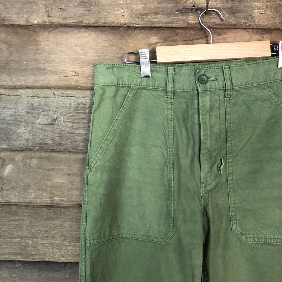 Japanese Brand × Uniqlo Uniqlo Green Casual Pants #6937 Size US 28 / EU 44 - 4 Thumbnail