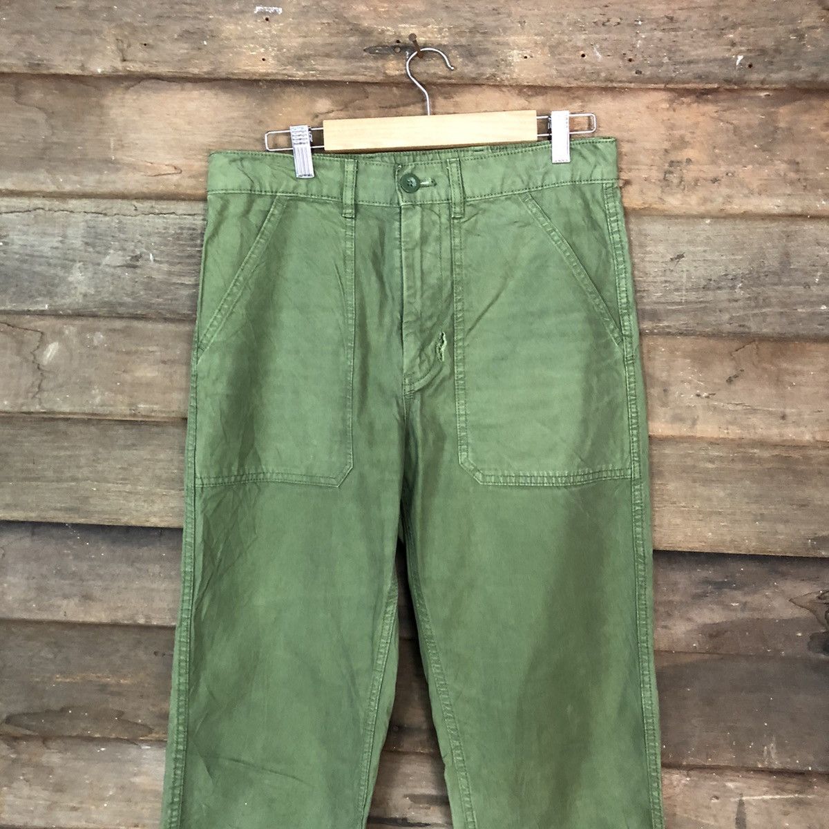 Japanese Brand × Uniqlo Uniqlo Green Casual Pants #6937 Size US 28 / EU 44 - 2 Thumbnail