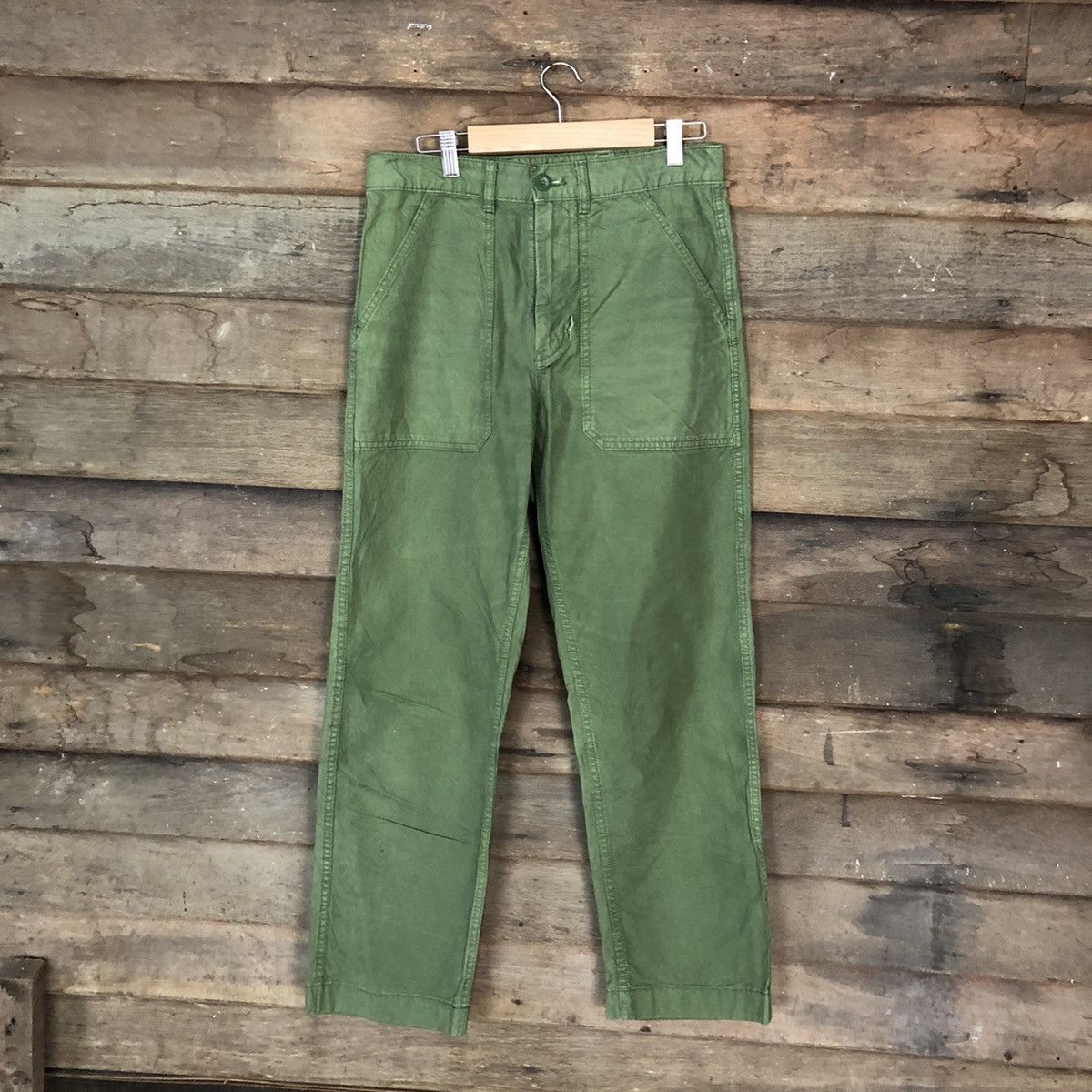 Japanese Brand × Uniqlo Uniqlo Green Casual Pants #6937 Size US 28 / EU 44 - 1 Thumbnail
