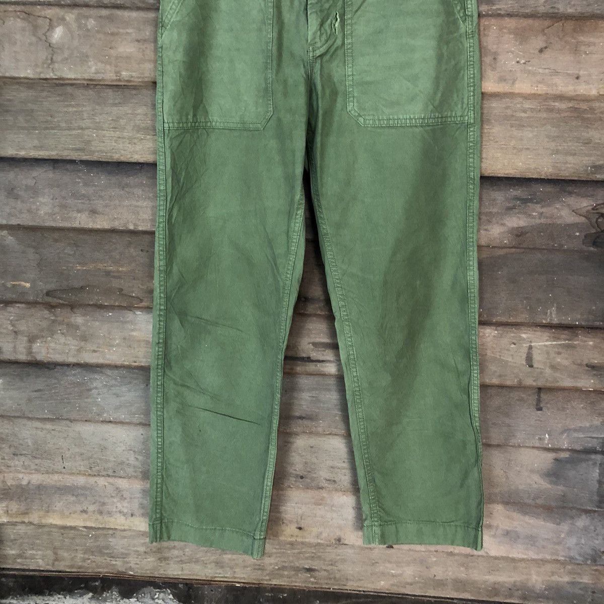 Japanese Brand × Uniqlo Uniqlo Green Casual Pants #6937 Size US 28 / EU 44 - 3 Thumbnail