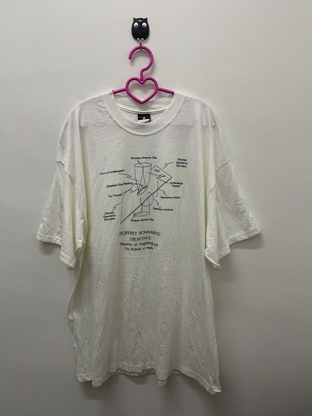 image of Arts Science x Vintage Geoffrey Sonnabend Obliscence Tee in White, Men's (Size XL)